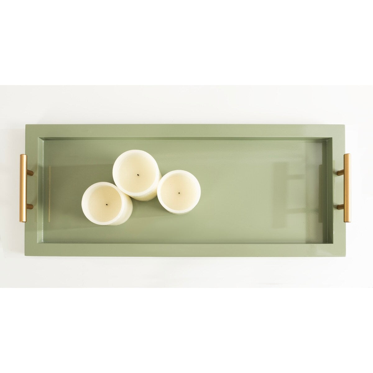 Kate and Laurel Halsey Wood Rectangle Decorative Tray