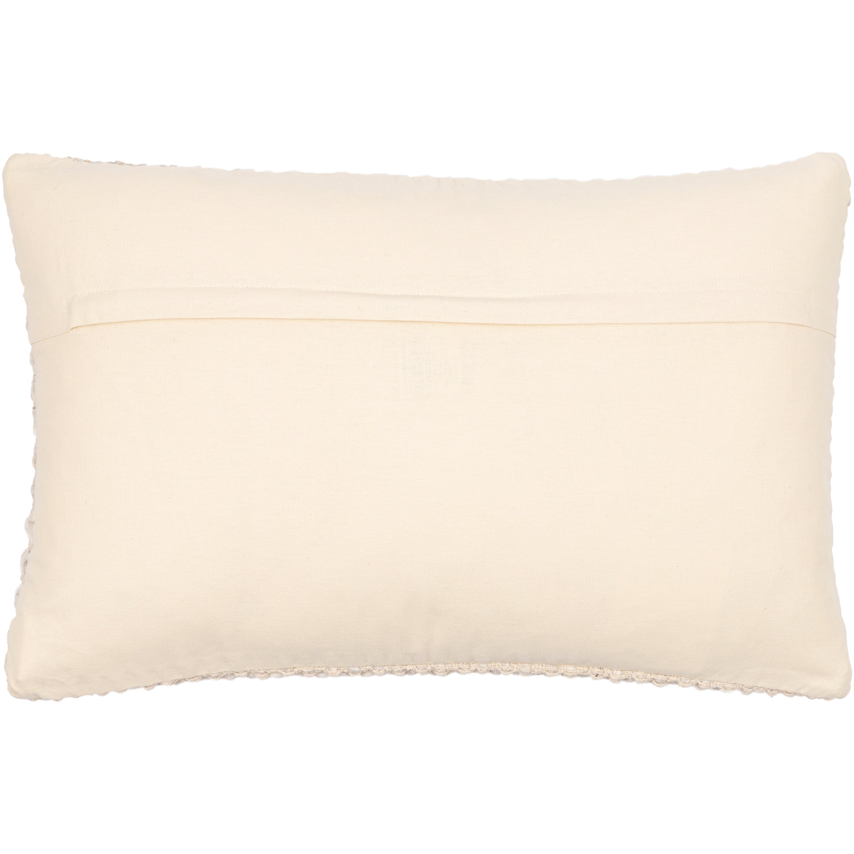 Kya Cream Textured Country Style Throw Pillow