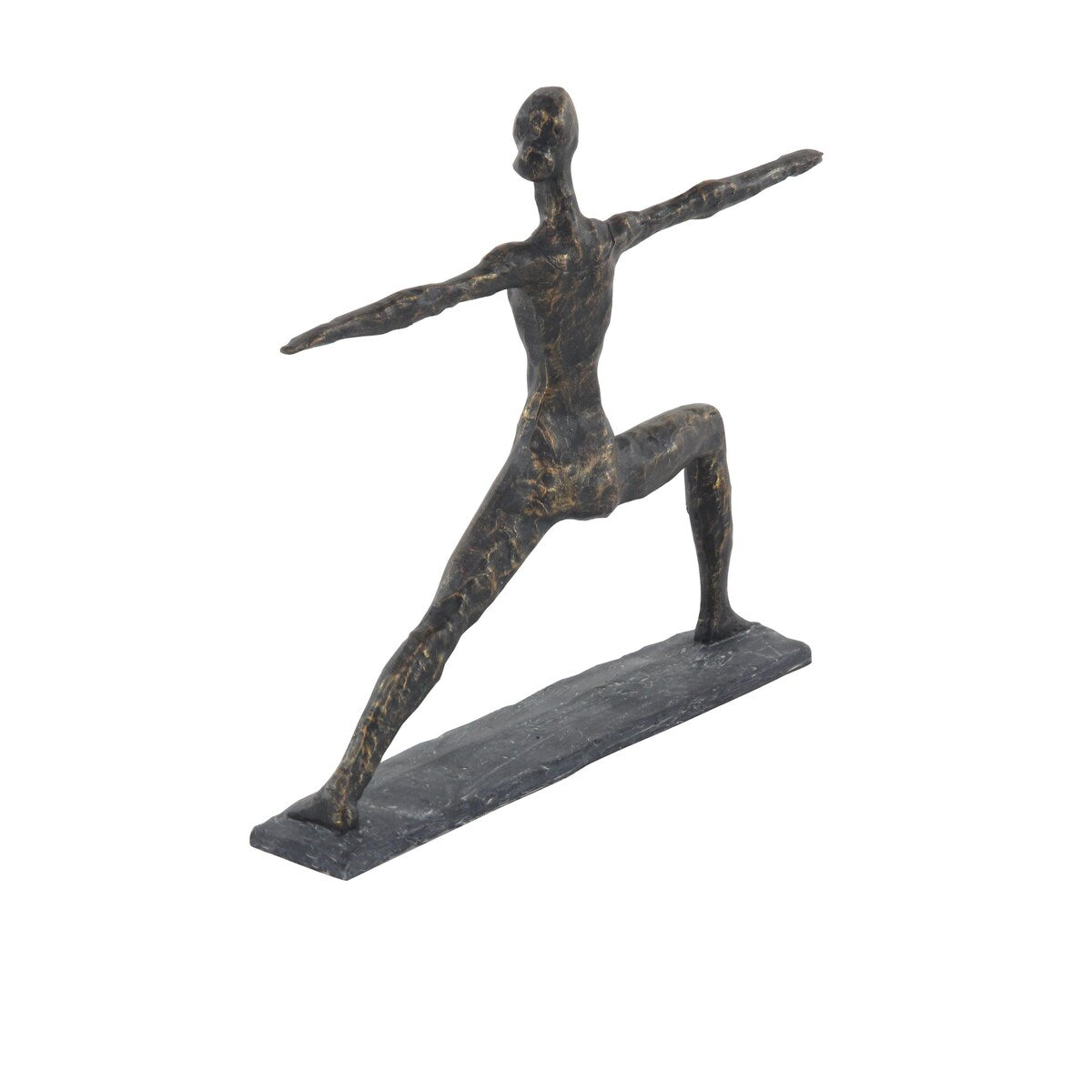 Polystone Yoga Decorative Sculpture - Brass - Roche River Decor