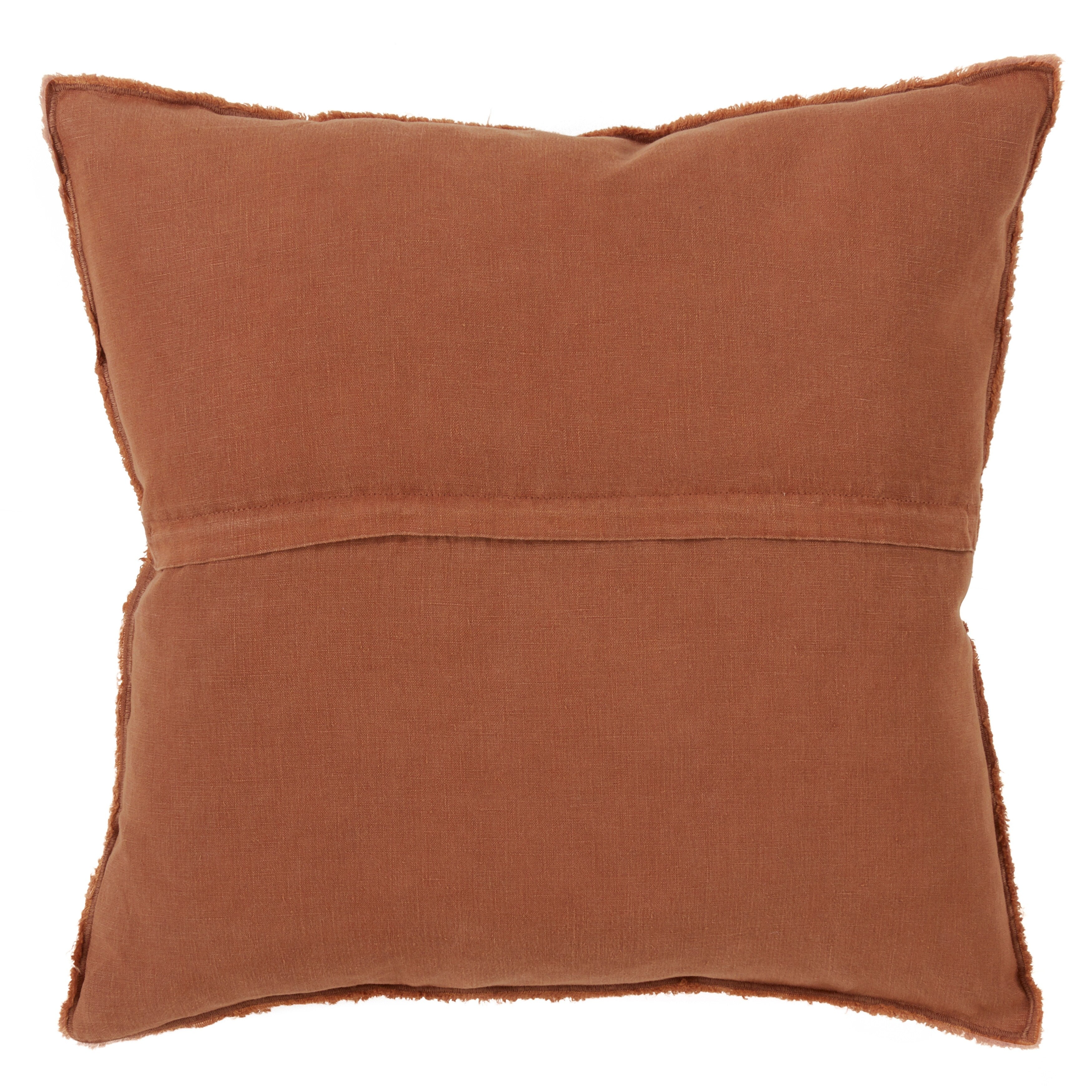 Fringed Design Down-Filled Throw Pillow