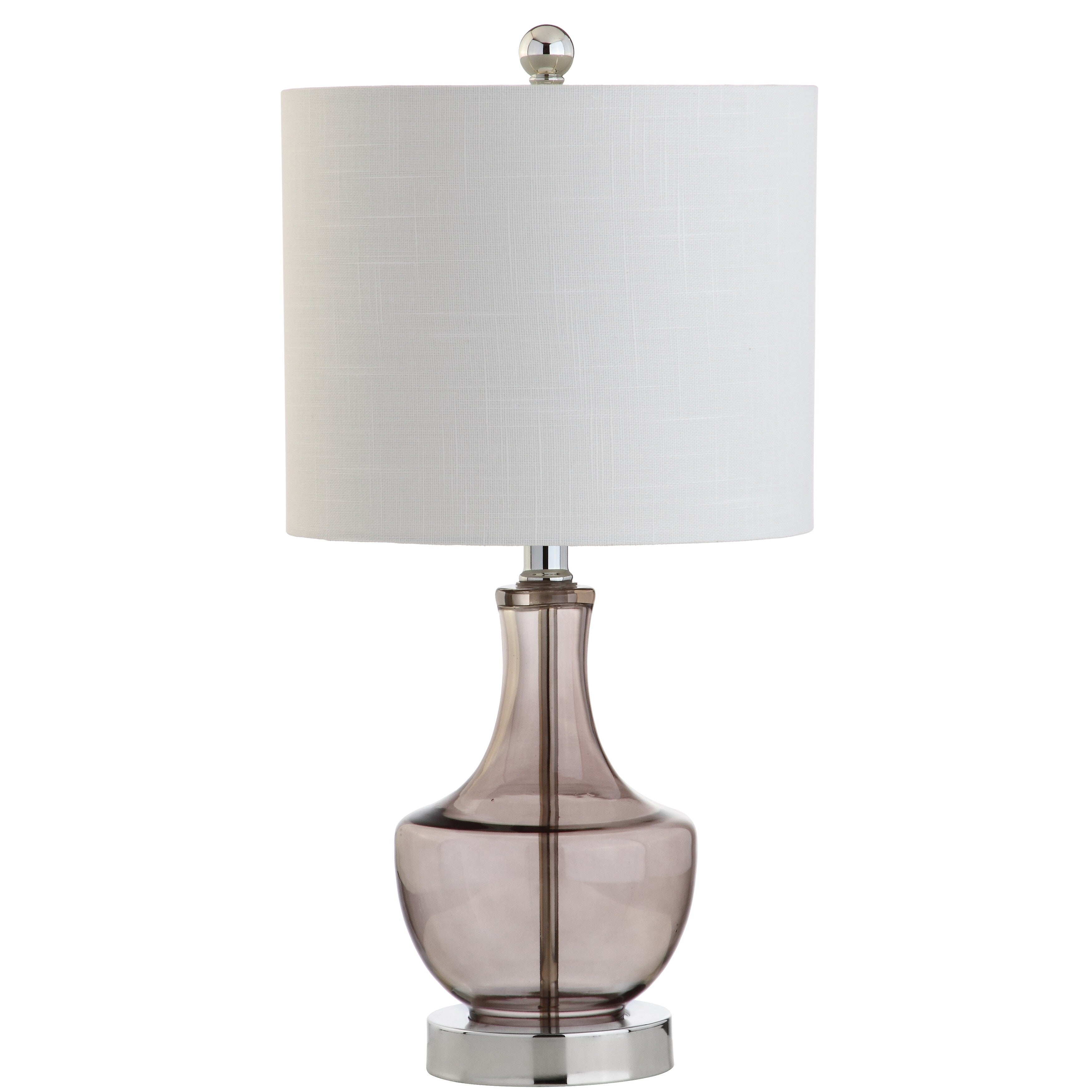 Colette 20 Mini Glass LED Table Lamp, Silver by JONATHAN Y