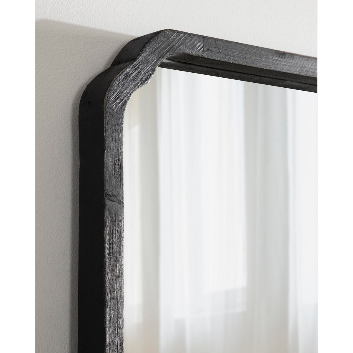 Kate and Laurel Marston Square Wood Wall Mirror