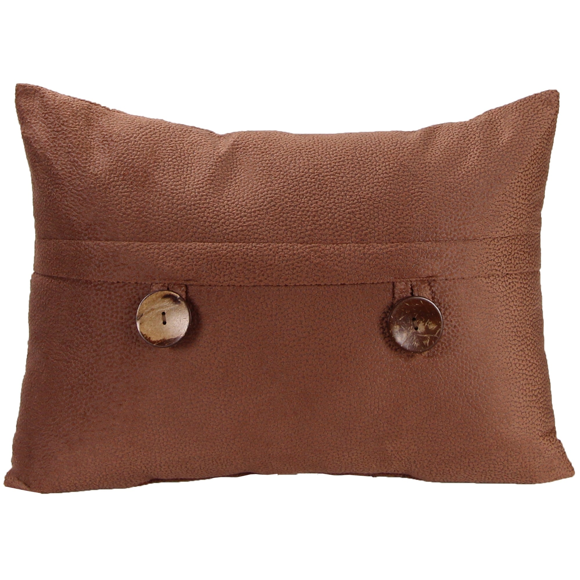 20 x 14 Solid Reversible Indoor Lumbar Throw Pillow with Buttons