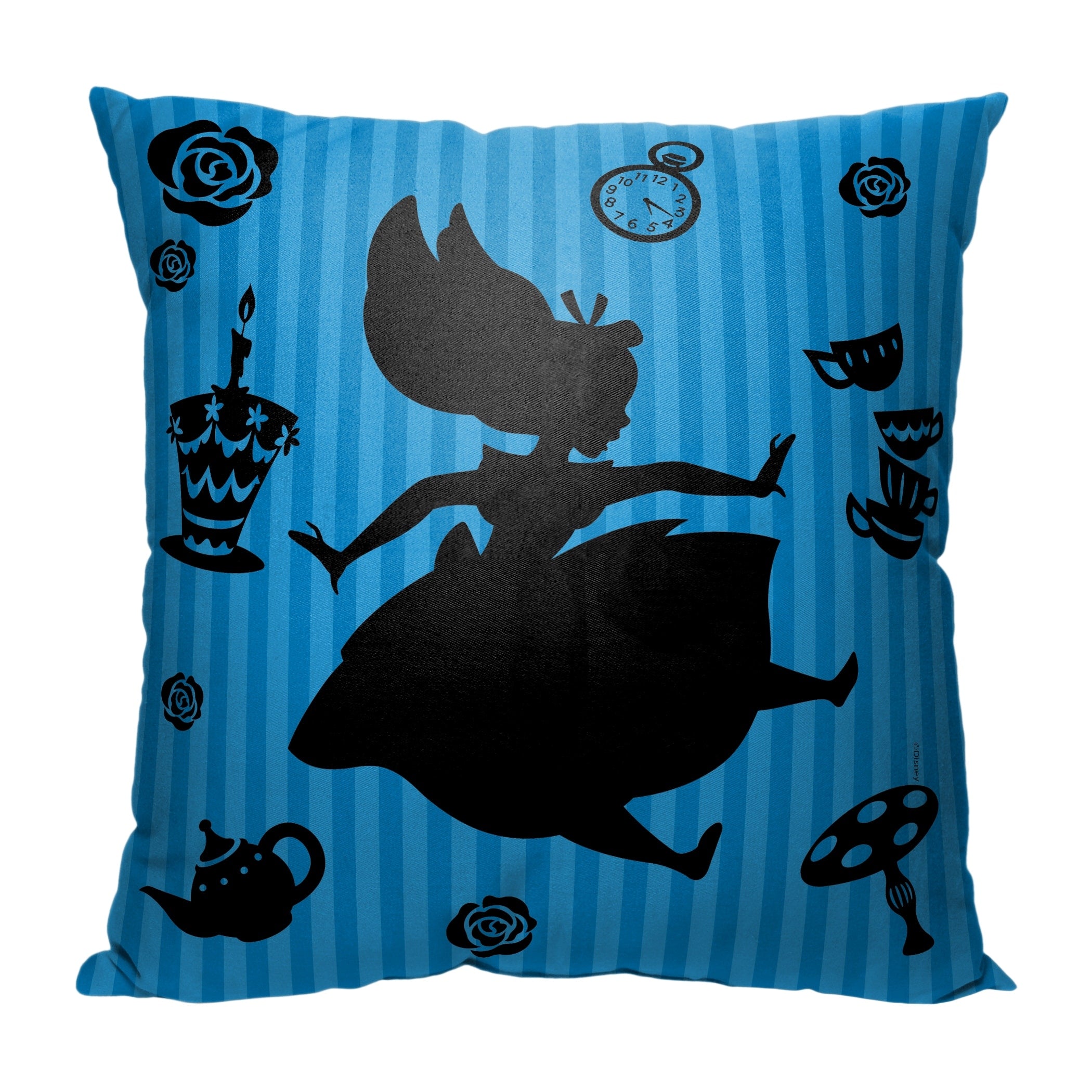 Disney Alice in Wonderland 18 Inch Throw Pillow