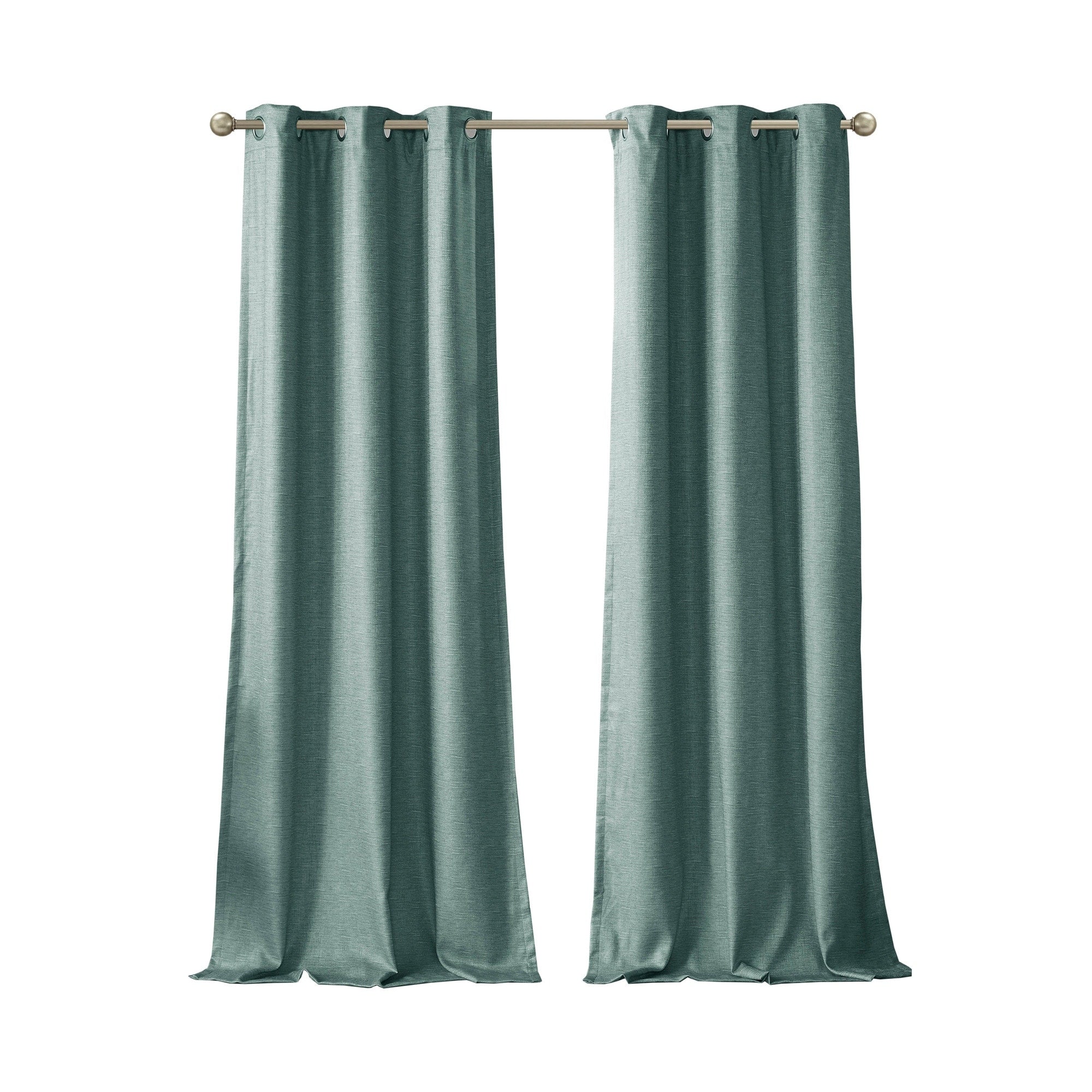 SunSmart Leighton Tonal Printed Faux Silk Total Blackout Curtain Panel Pair