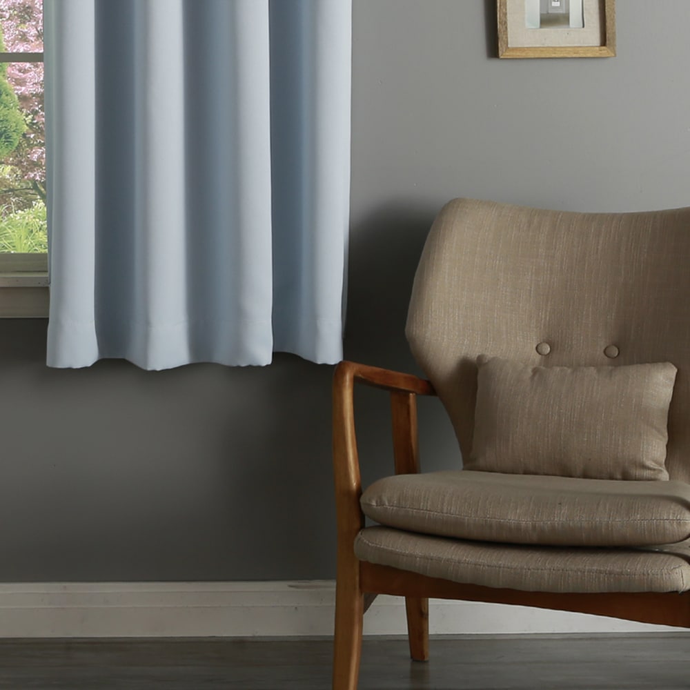 Aurora Home 54 Inch Thermal Insulated Blackout Grommet Top Curtain Panel Pair - 52w x 54l each - 52w x 54l each