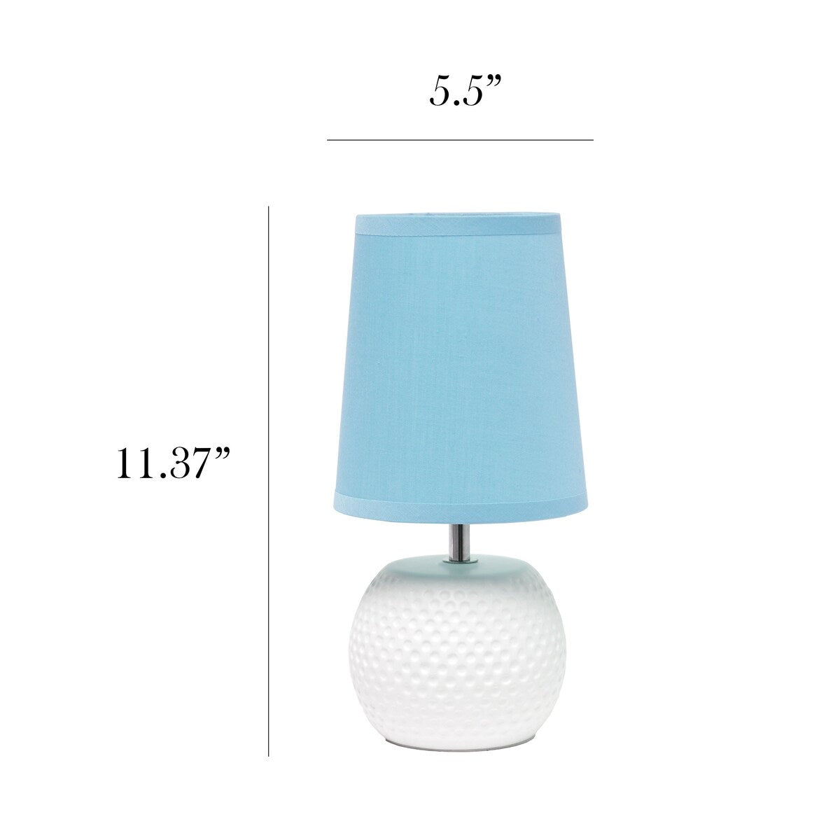 Simple Designs Studded Texture Ceramic Table Lamp