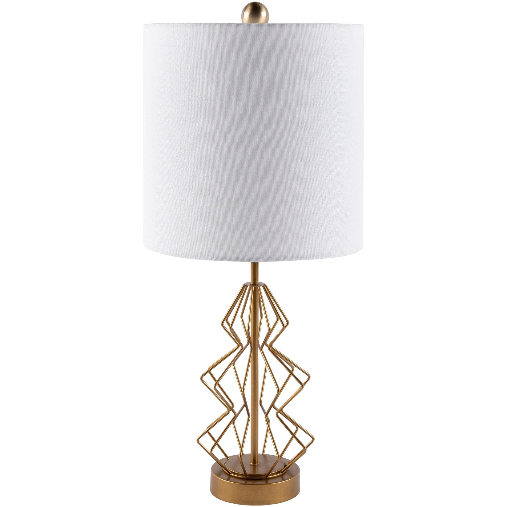 Artistic Weavers Anisa Gold Geometric Table Lamp - 23H x 10W x 10D