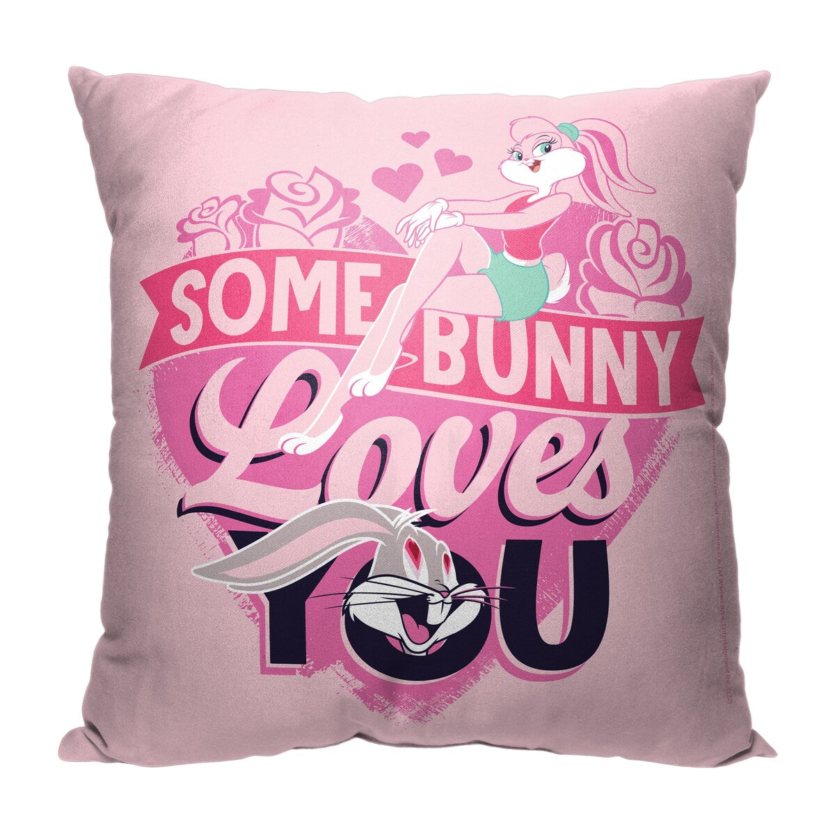 Warner Brothers Looney Tunes Some Bunny Loves You 18 Inch Throw Pillow