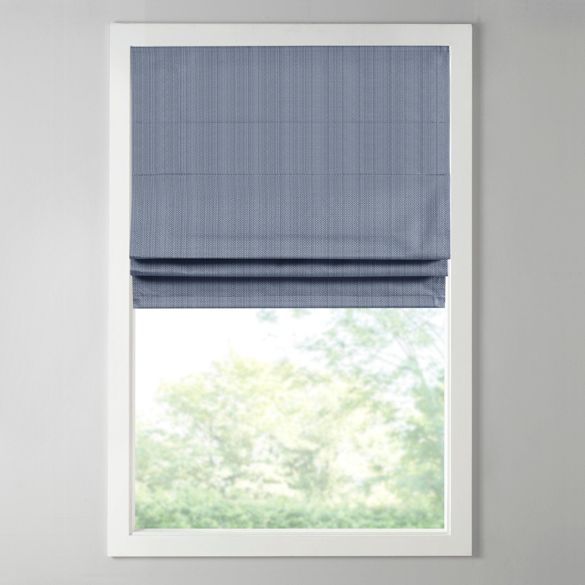 Madison Park Colm Basketweave Room Darkening Cordless Roman Shade