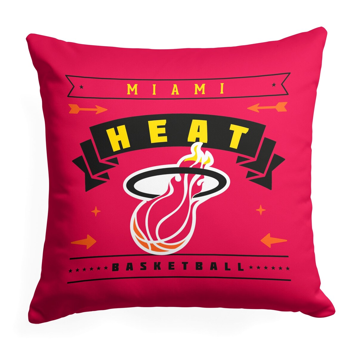 NBA Miami Heat Hardwood Classic 18 Inch Throw Pillow