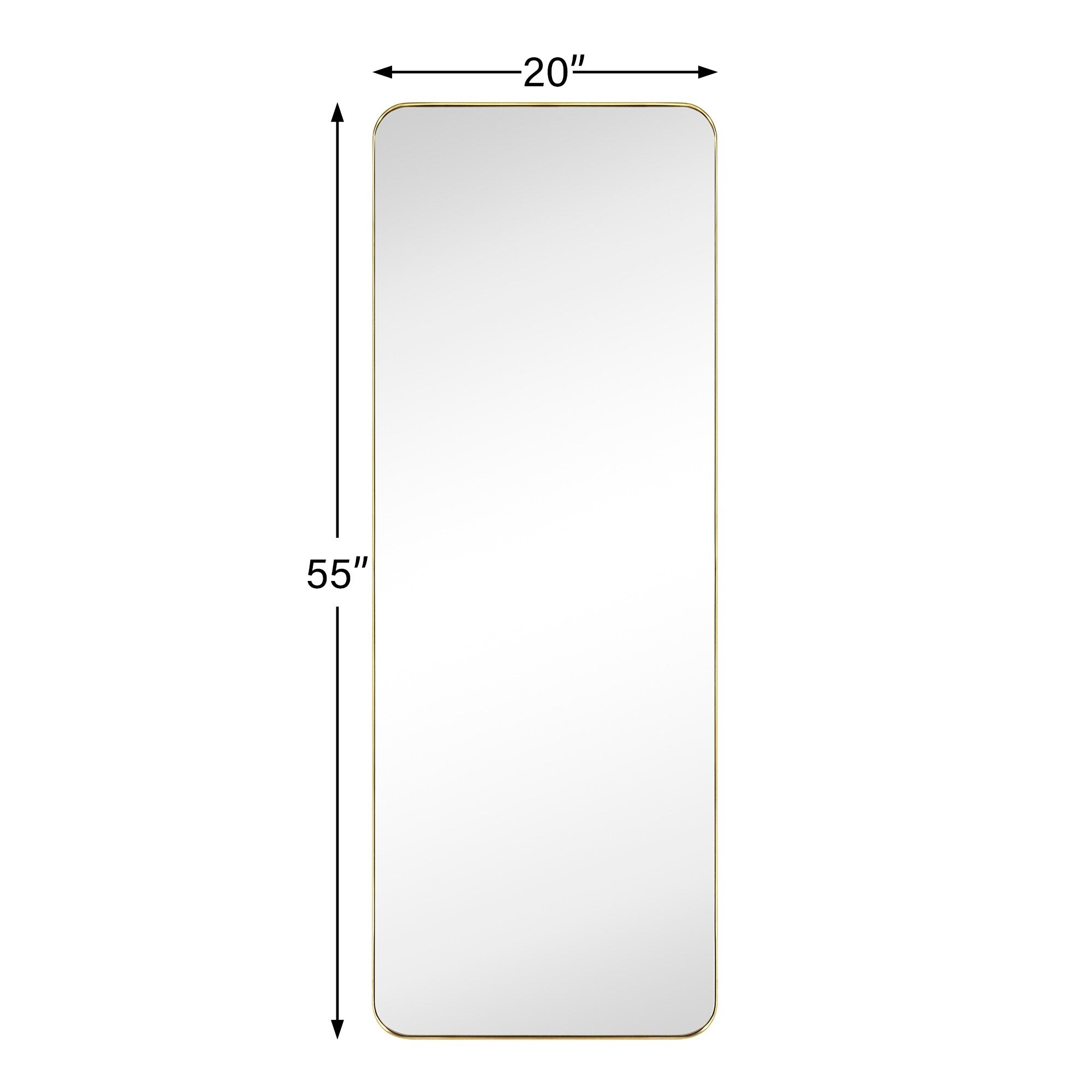 TEHOME Full Length Metal Framed Floor Mirror