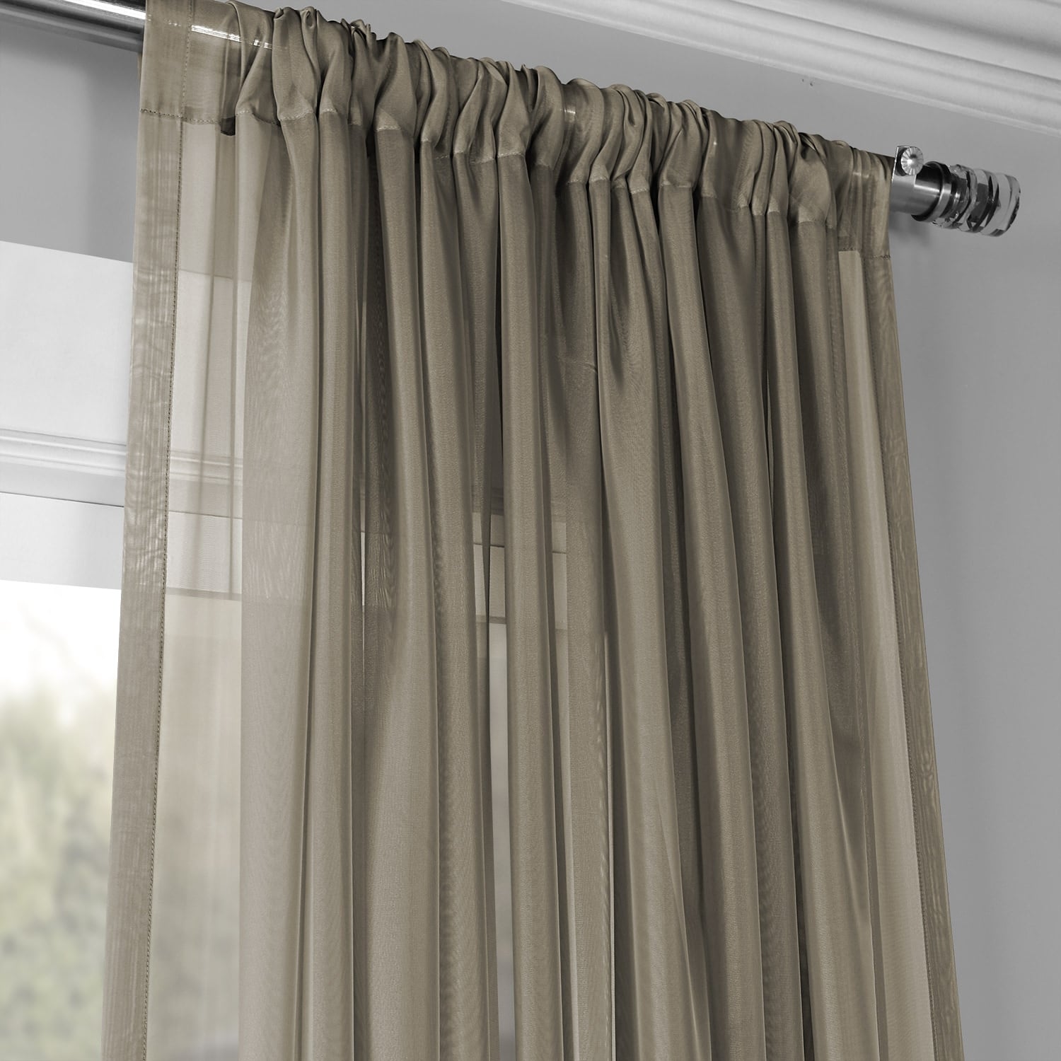 Exclusive Fabrics Signature Extra Wide Sheer Curtain Panel (1 Panel)