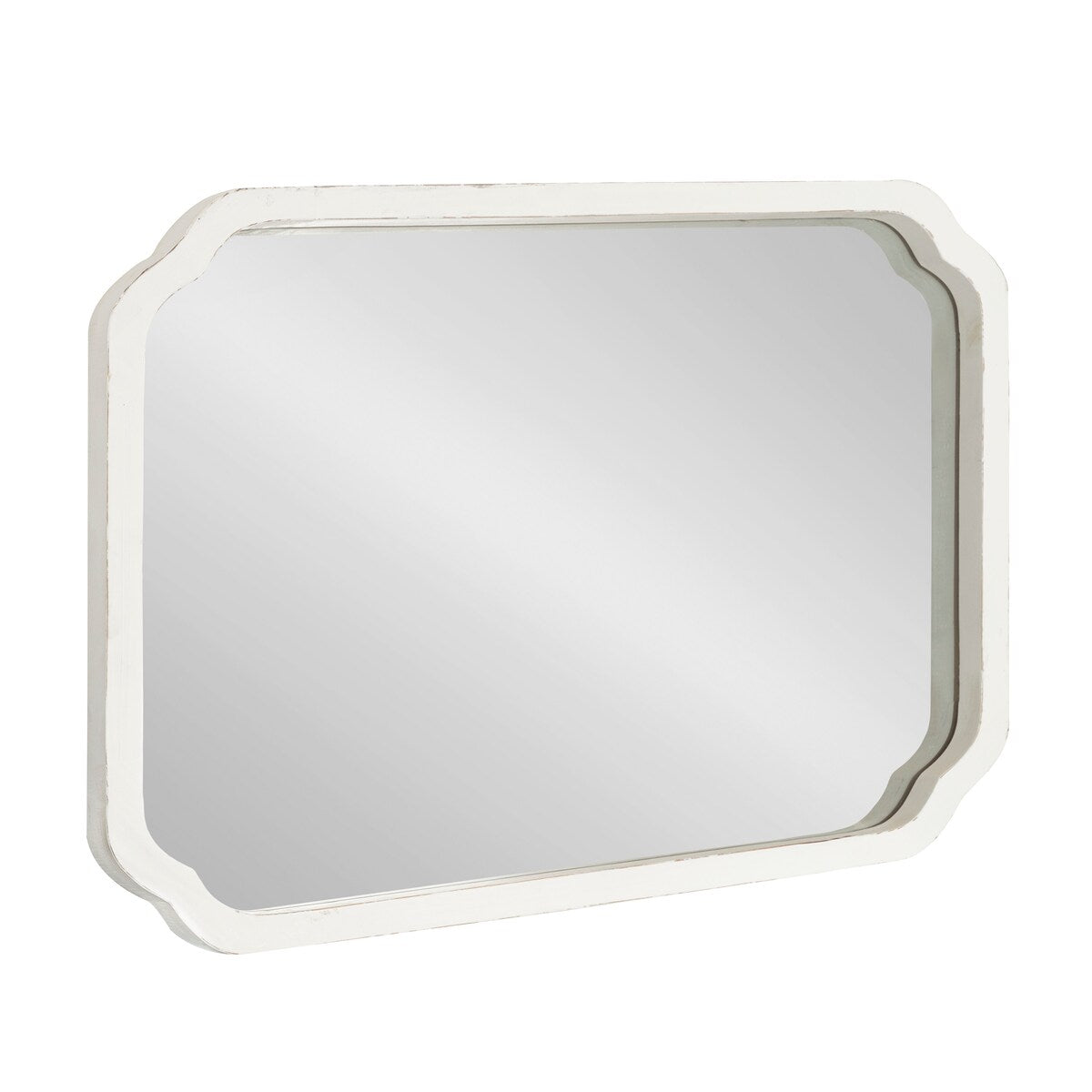 Kate and Laurel Marston Square Wood Wall Mirror