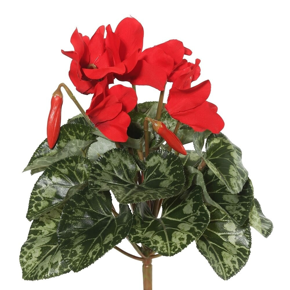 Vickerman 11 Red Cyclamen Floral Bush