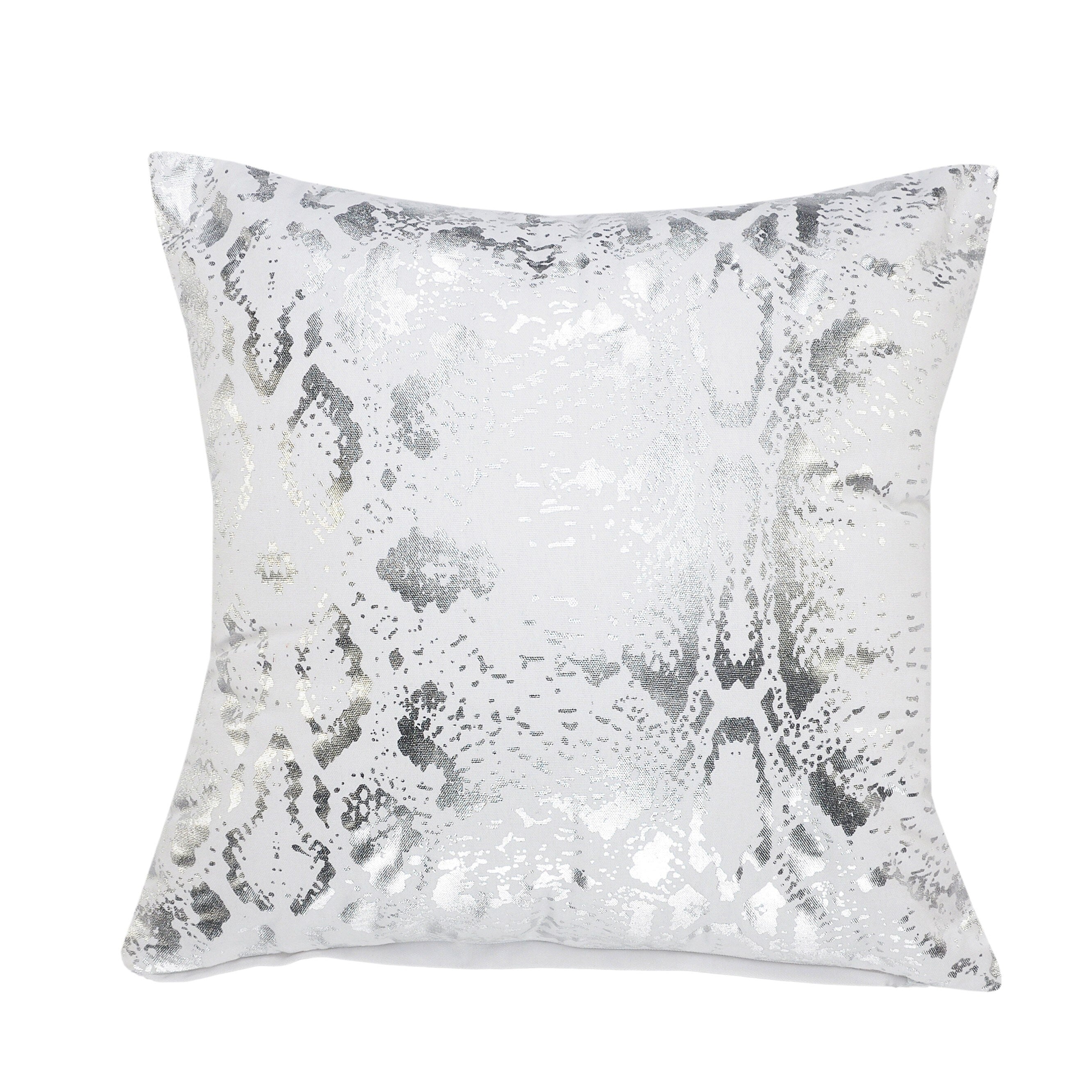 Sevita Metallic Snakeskin Throw Pillow, Single or Set of 2