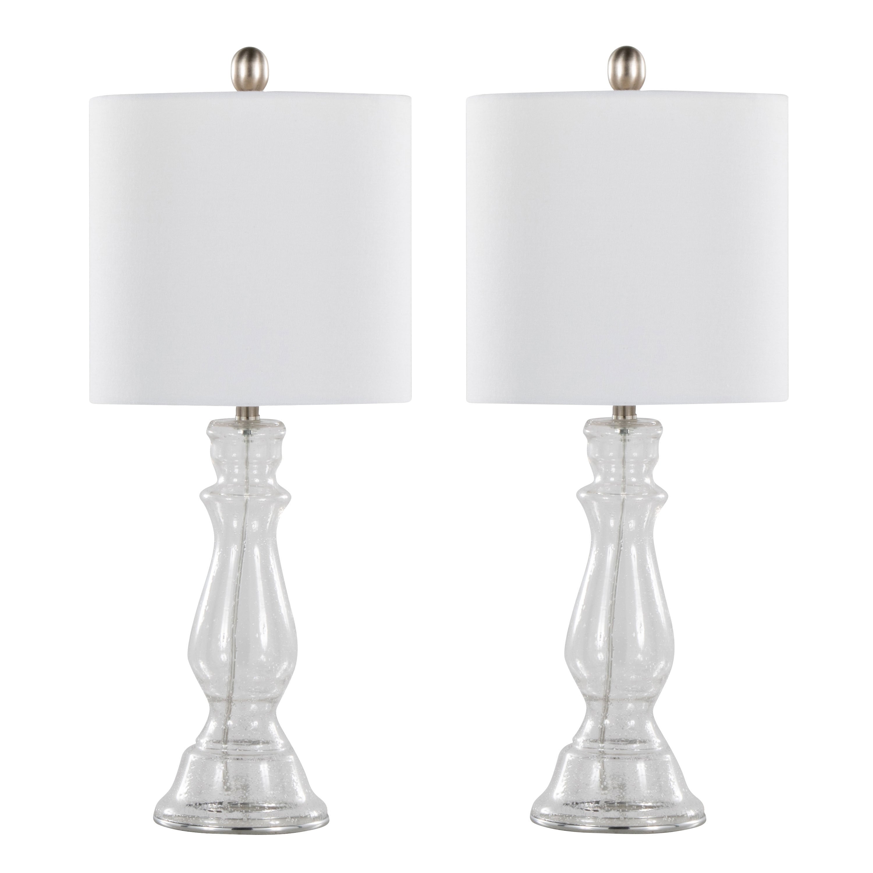 Bella 24 Glass Table Lamp (Set of 2)