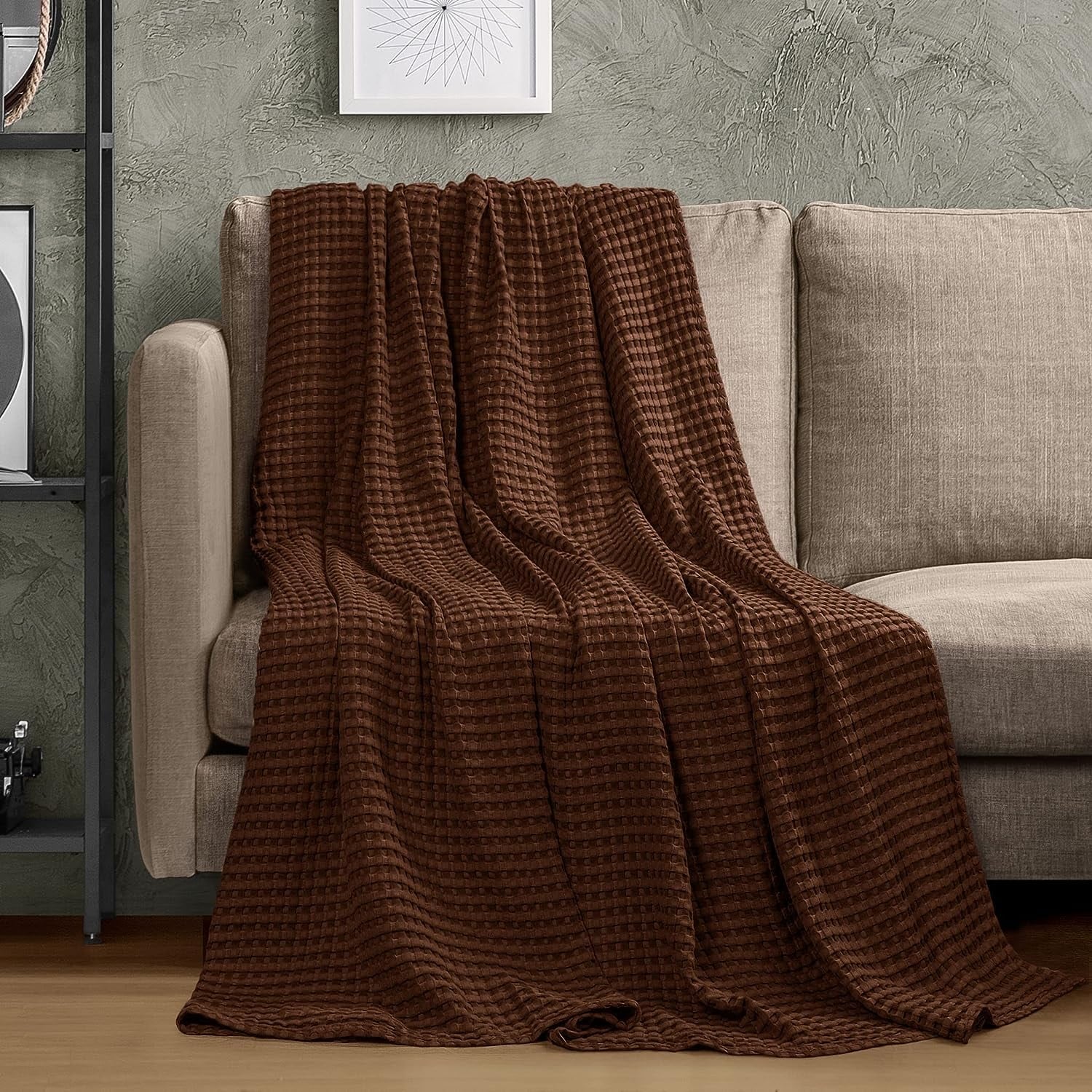 Cotton Waffle Blanket - Queensize