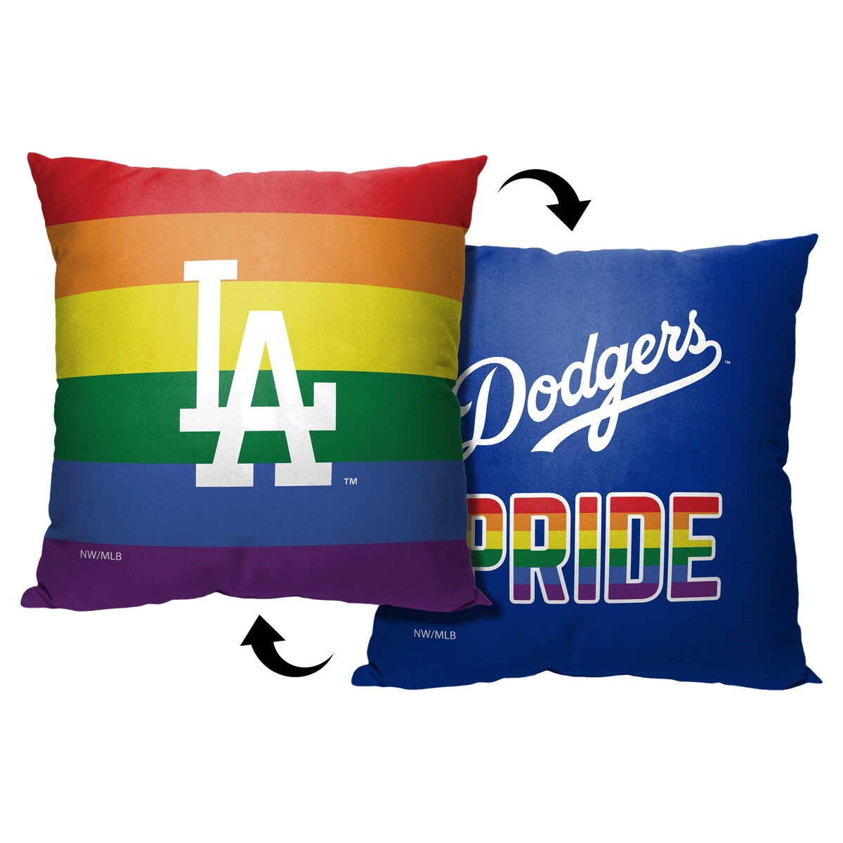 MLB Los Angeles Dodgers Pride Series 18 Inch Throw Pillow