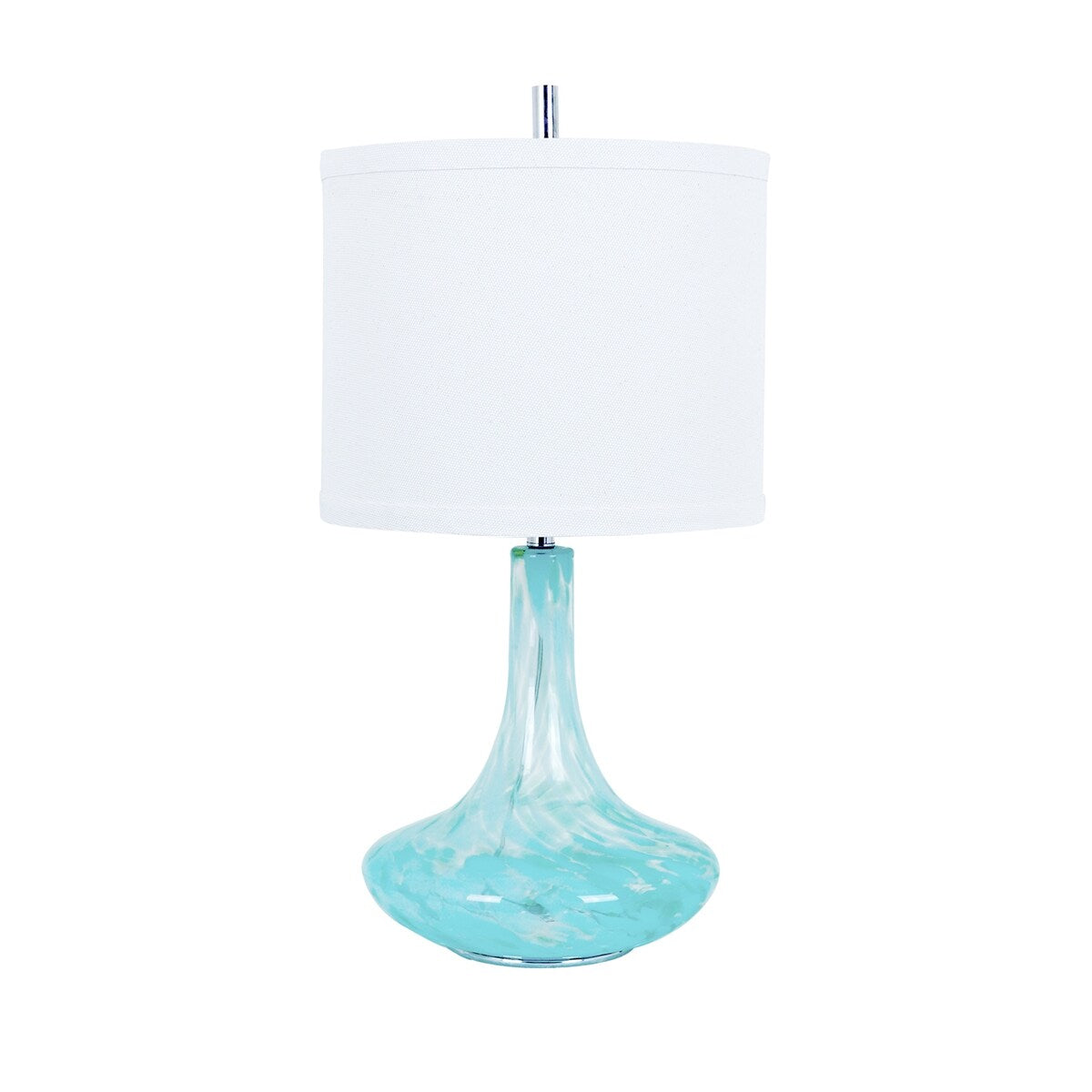 Pasha Aqua Blue 32H Table Lamp - Set of 2 - 16x16x32