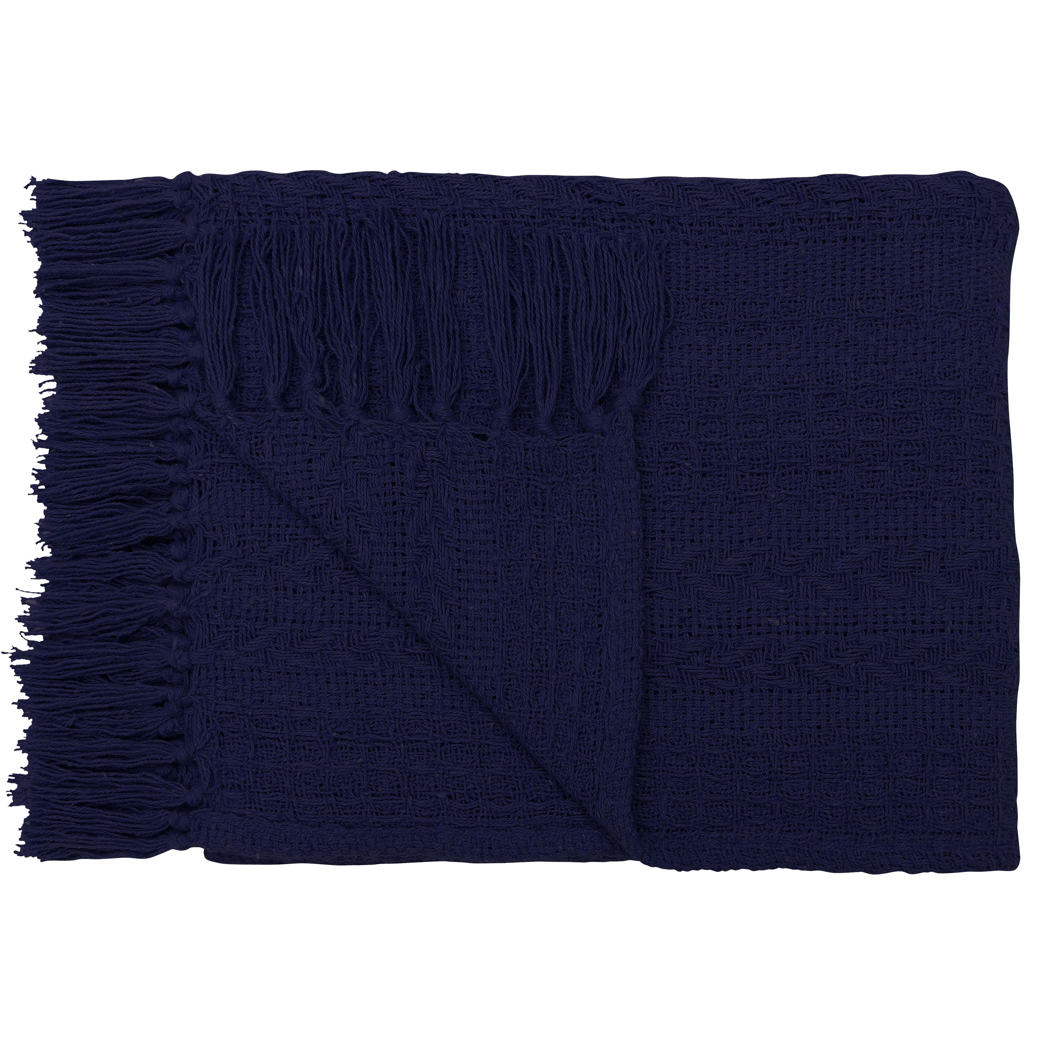 Handwoven Luxurious Cotton Sofa Couch Bed Throw Blankets All Season - Set of 2 (50''x60'')