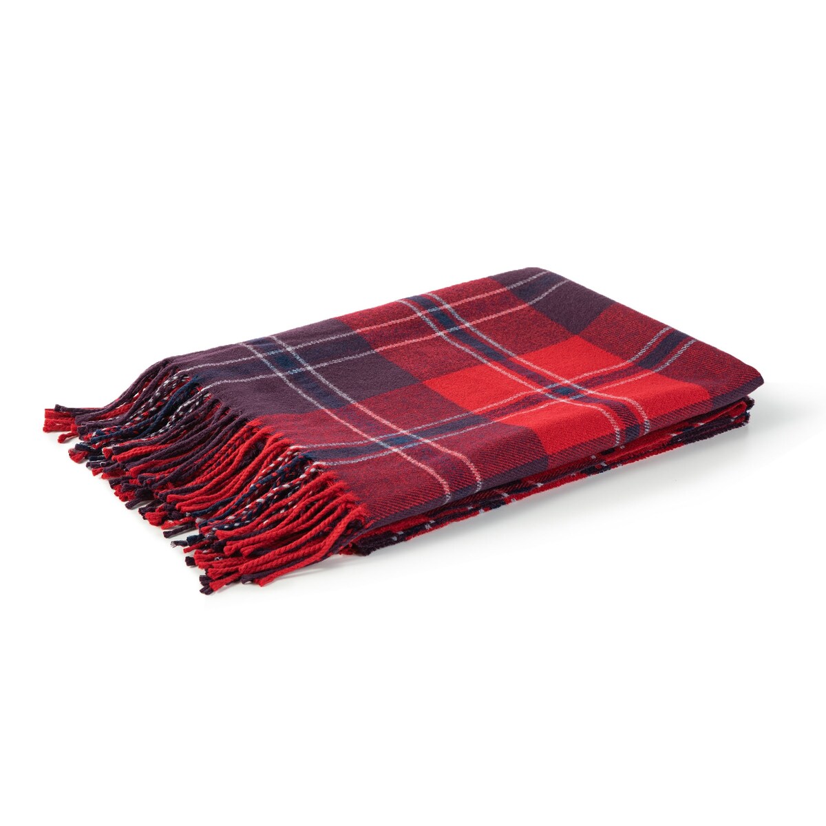 Glitzhome 50 x 60 Plaid Woven Acrylic 400g Christmas Blanket