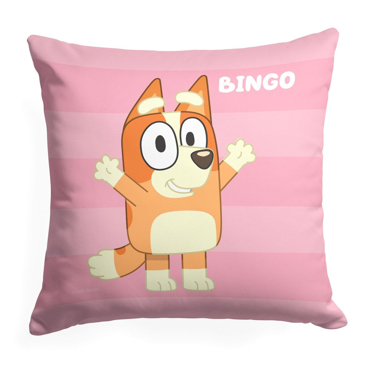 Bluey Roll Call Bingo Printed Throw Pillow - Pink