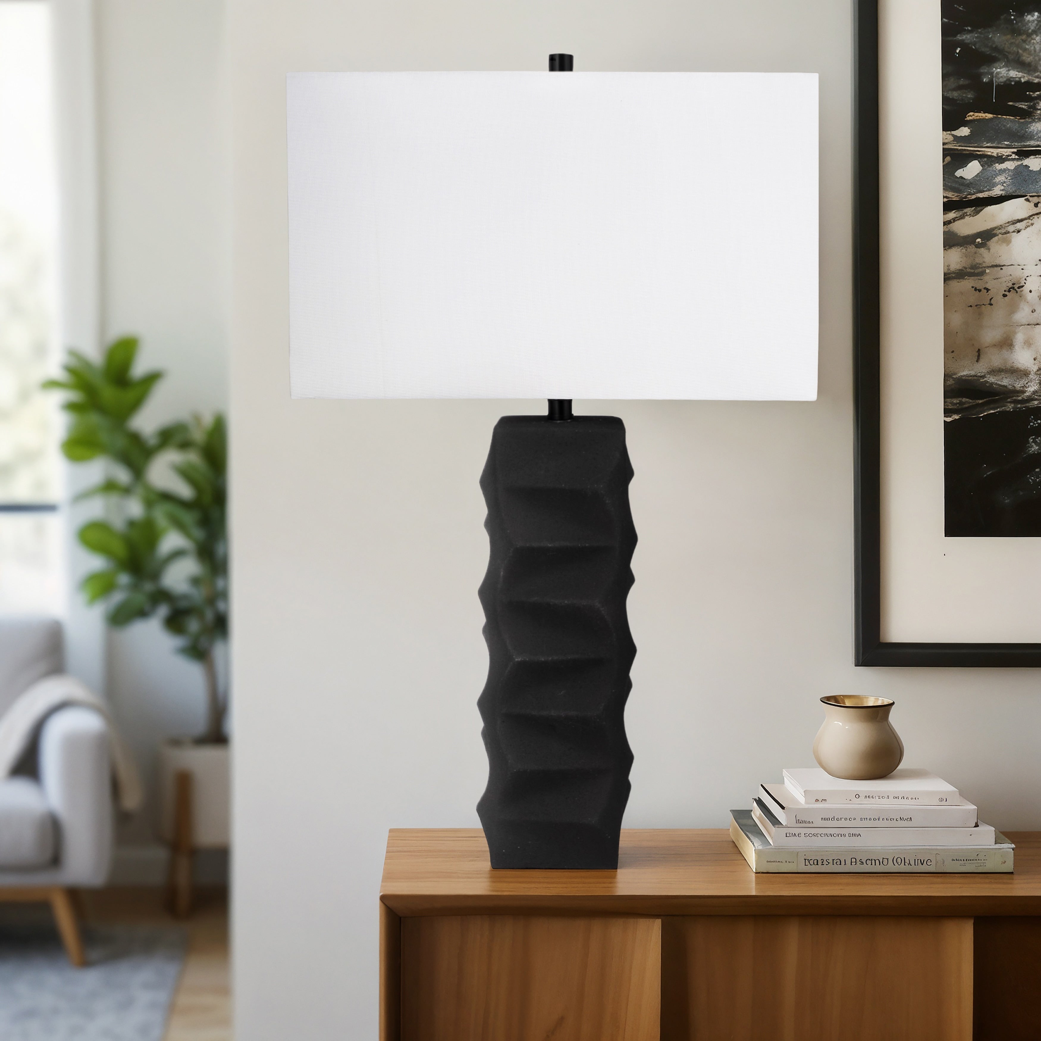 Sagebrook Home 31 Tall Contemporary Table Lamp, Perfect for Decor - 19 x 10 x 31