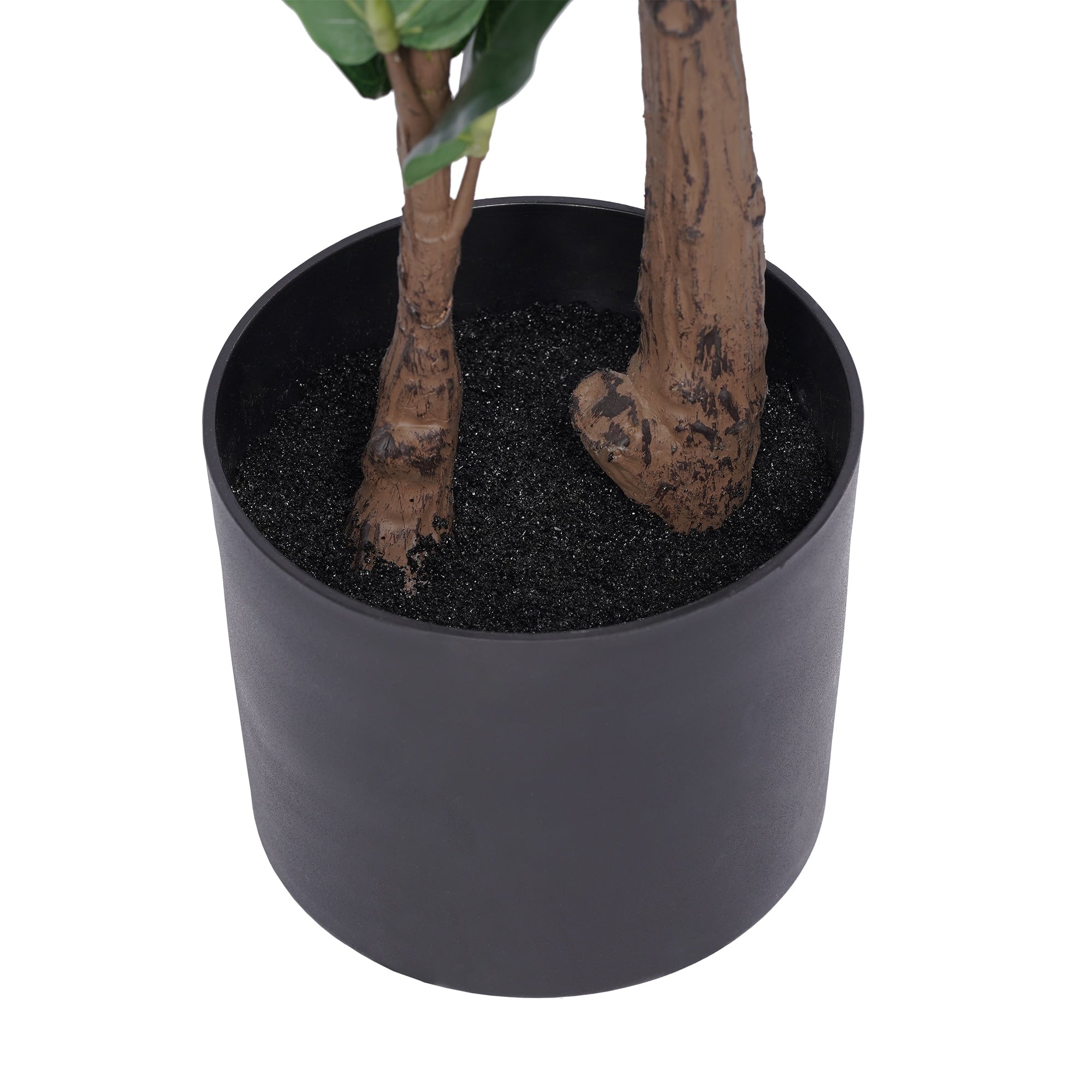 51 Fiddle Leaf Fig Artificial Plant Tree In Pot