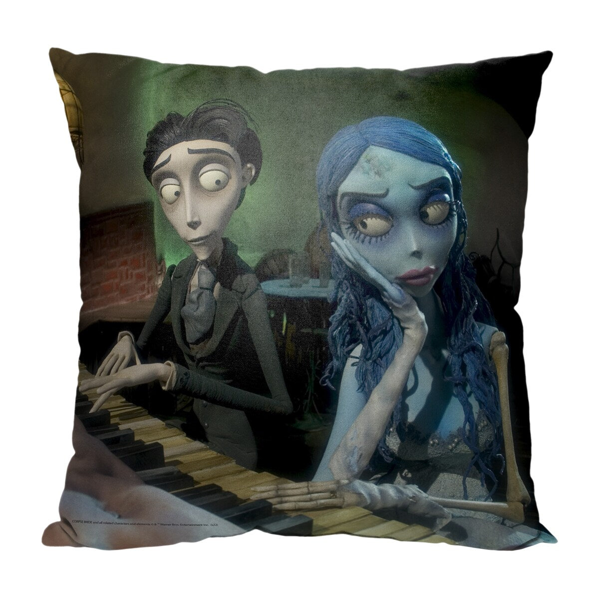 Warner Brothers Corpse Bride Lovers Quarrel 18 Inch Throw Pillow