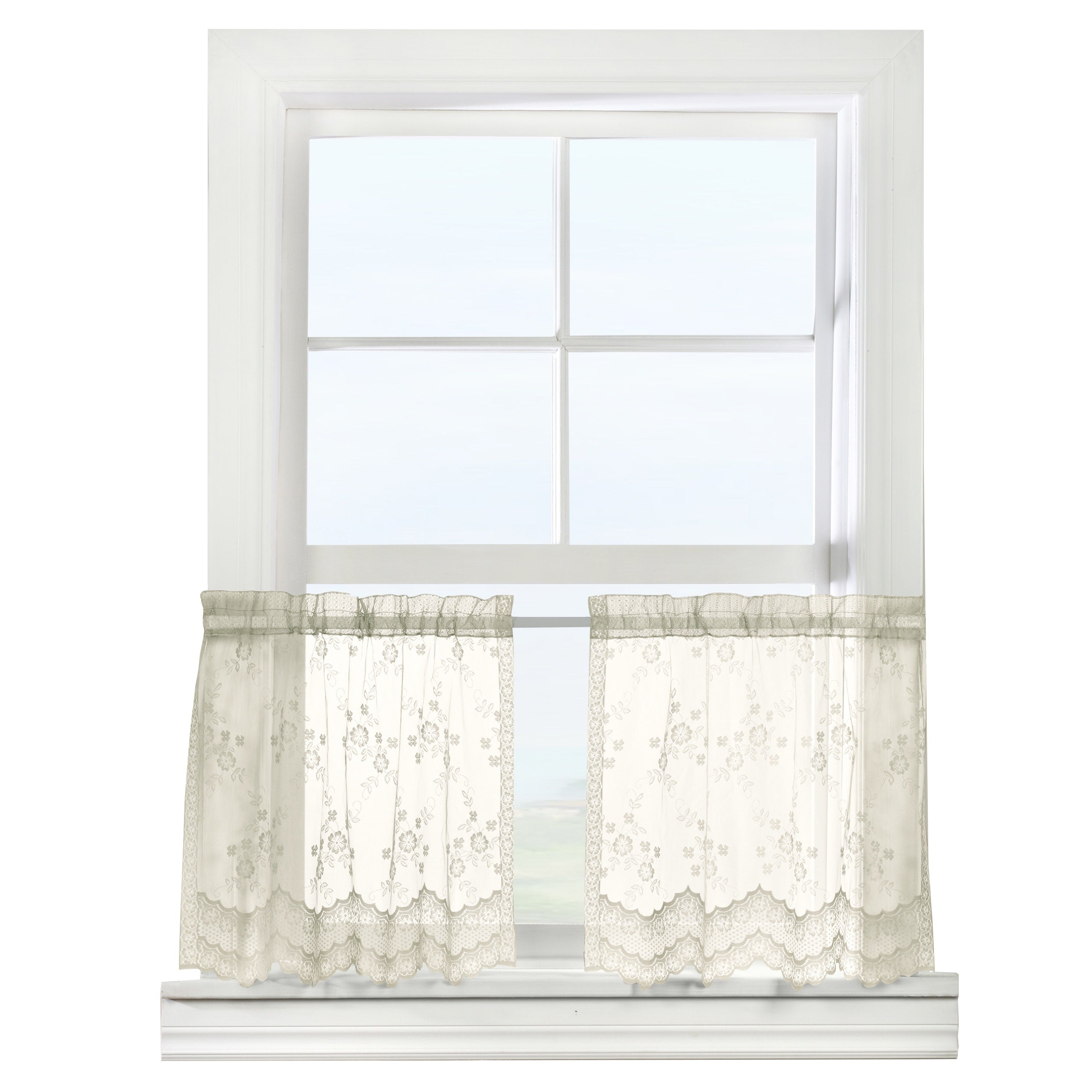 Mona Lisa Jacquard Lace Window Curtain Panel by Habitat