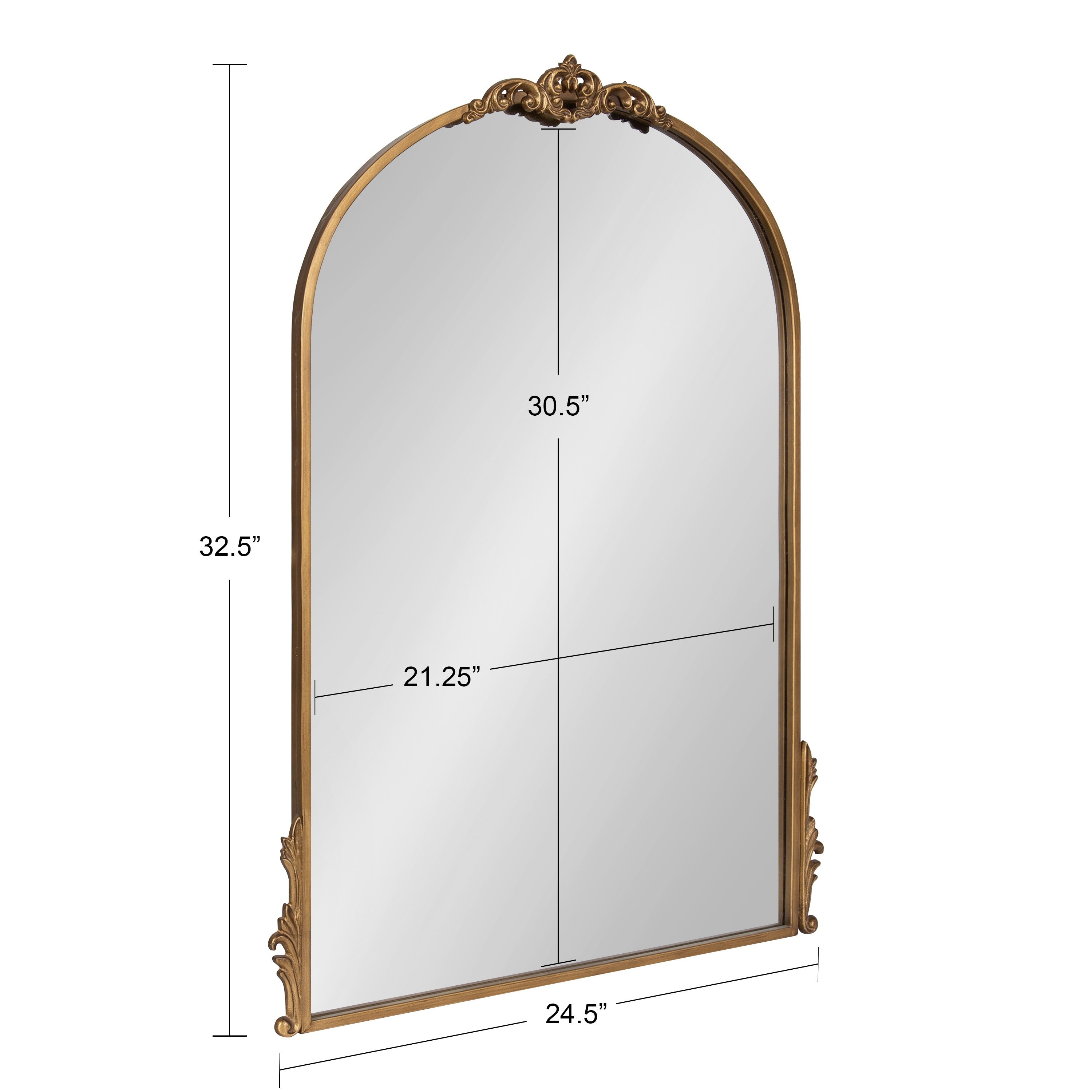 Kate and Laurel Myrcelle Decorative Framed Wall Mirror