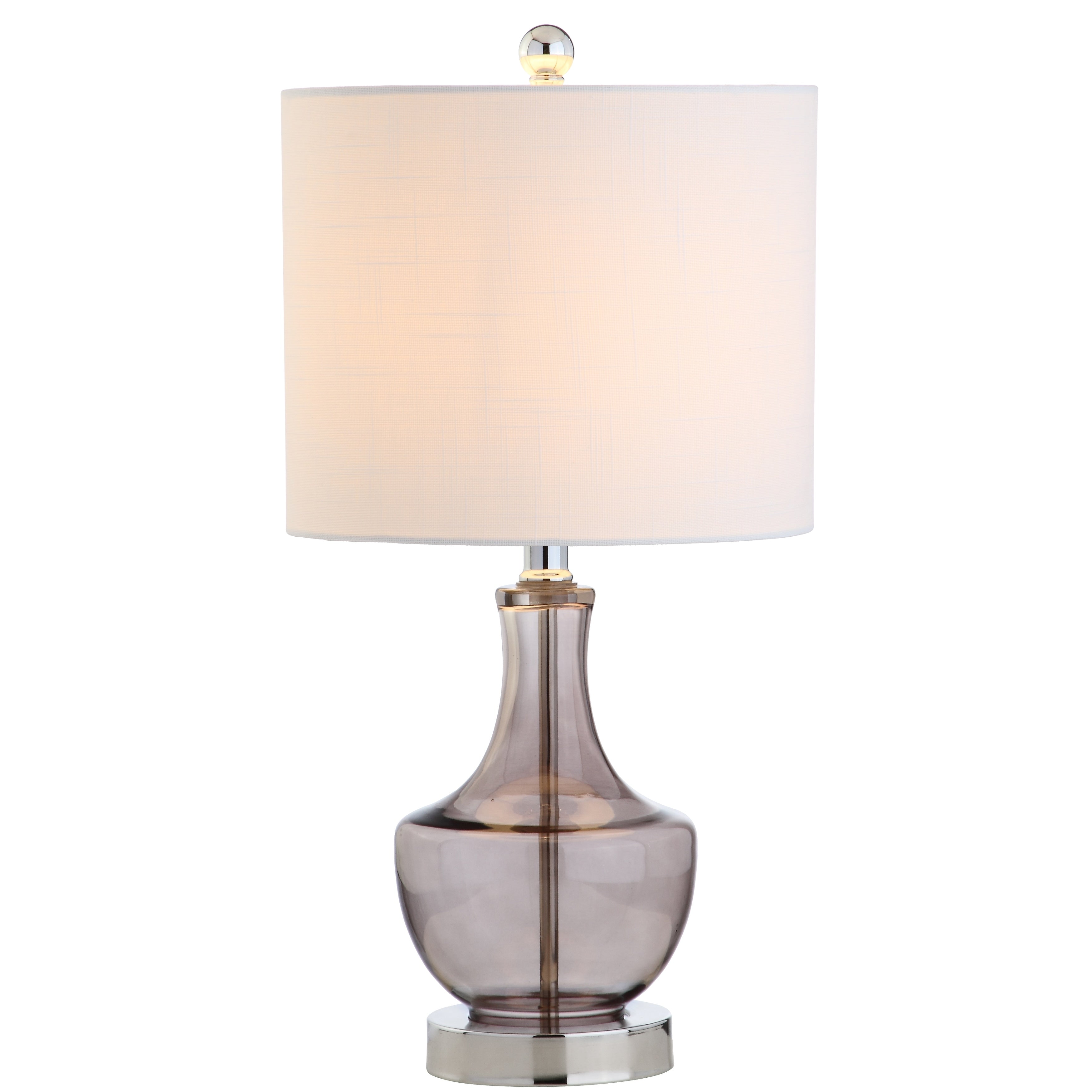 Colette 20 Mini Glass LED Table Lamp, Silver by JONATHAN Y