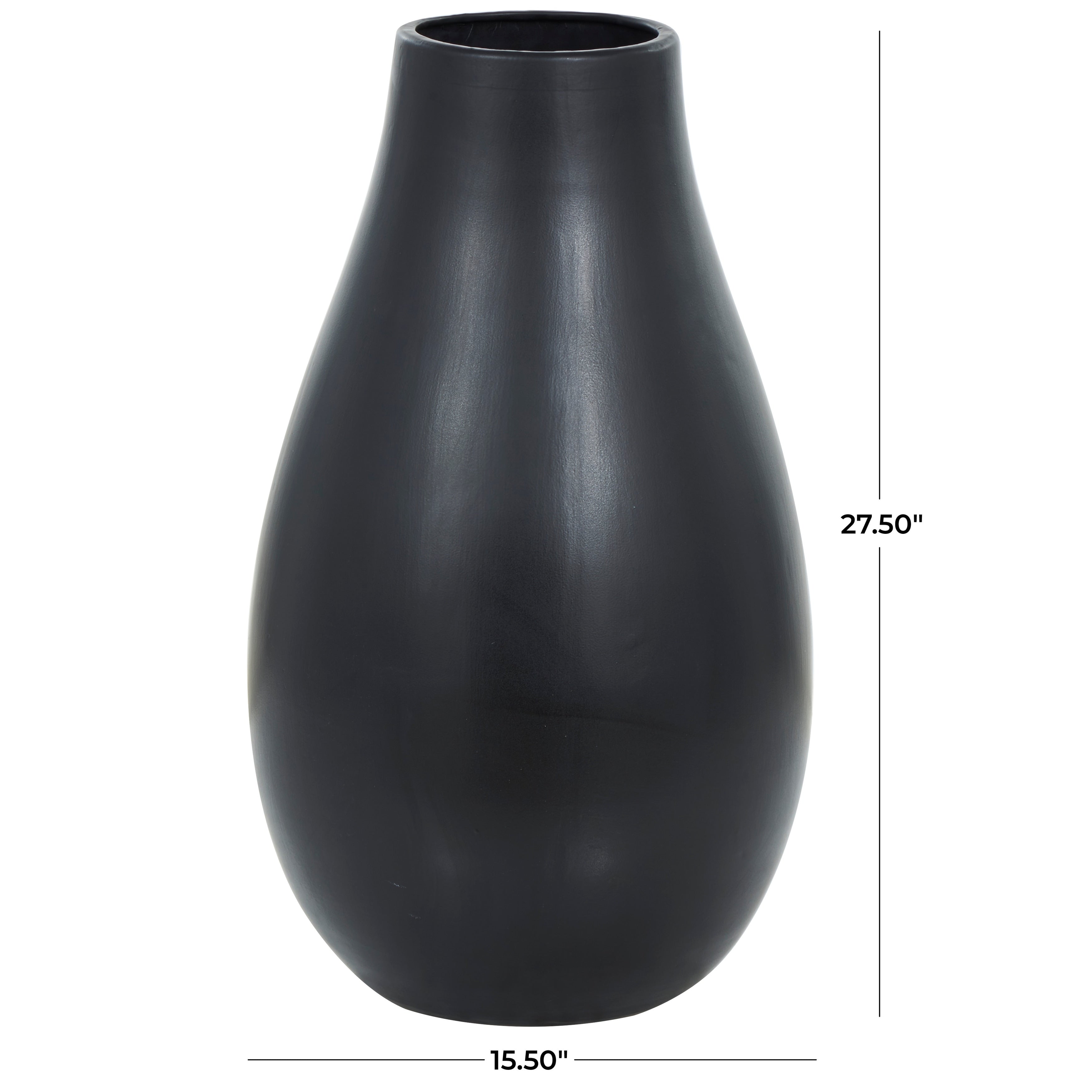 White or Black Ceramic Minimalistic Floor Vase