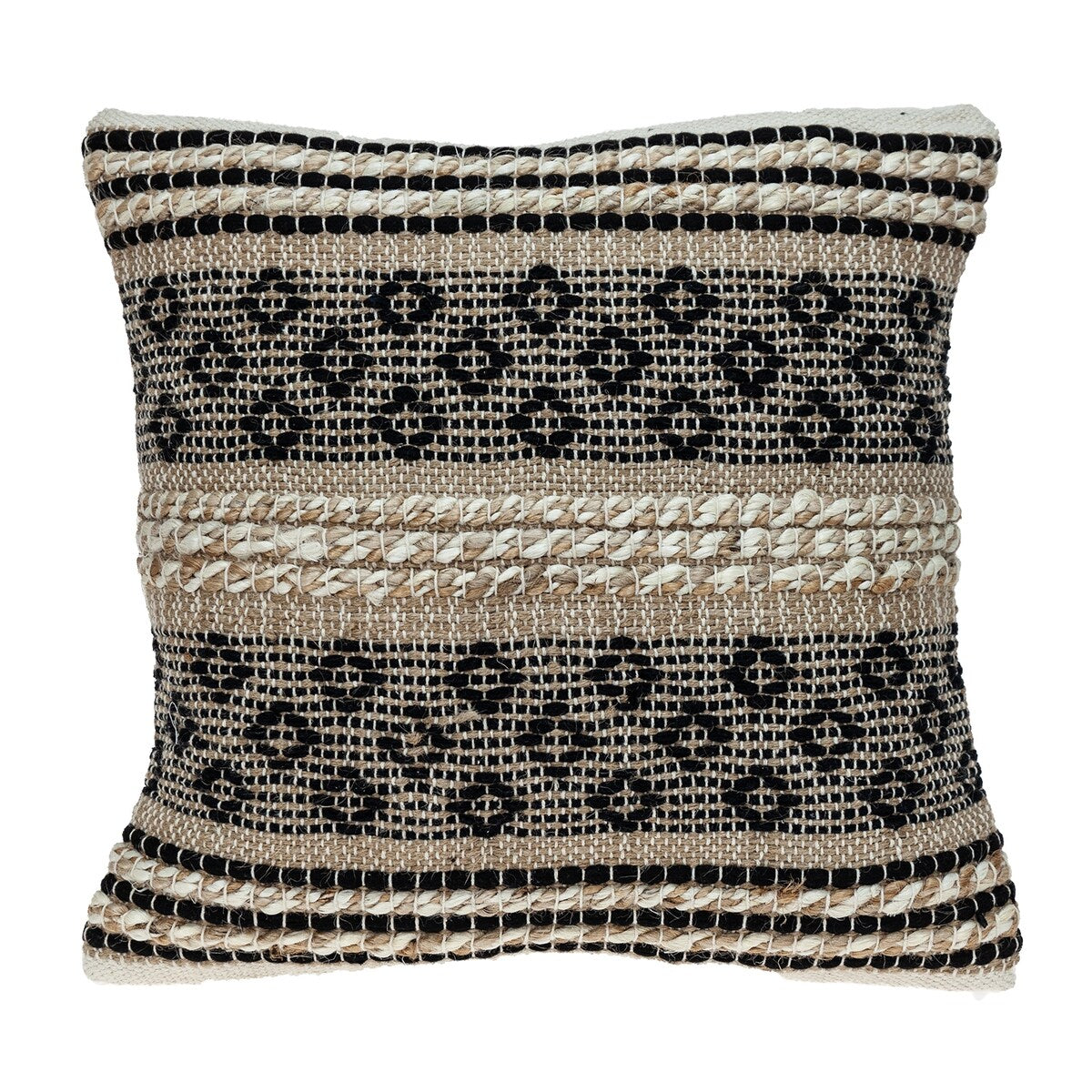 Parkland Collection Nate Transitional Brown Throw Pillow