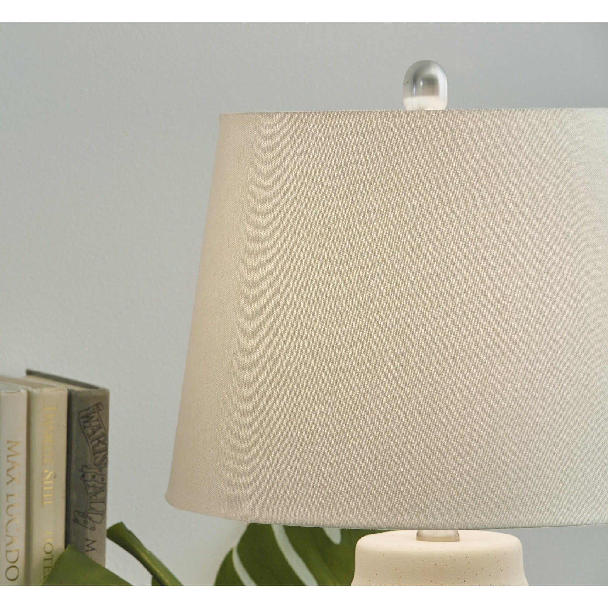 Signature Design by Ashley Afener Blue/Beige Table Lamp (Set of 2) - 14W x 14D x 26H