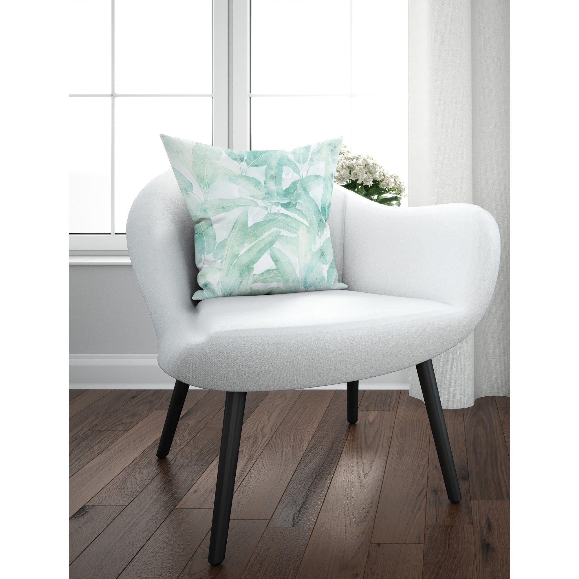 MUSA AQUA GREEN Accent Pillow By Marina Gutierrez