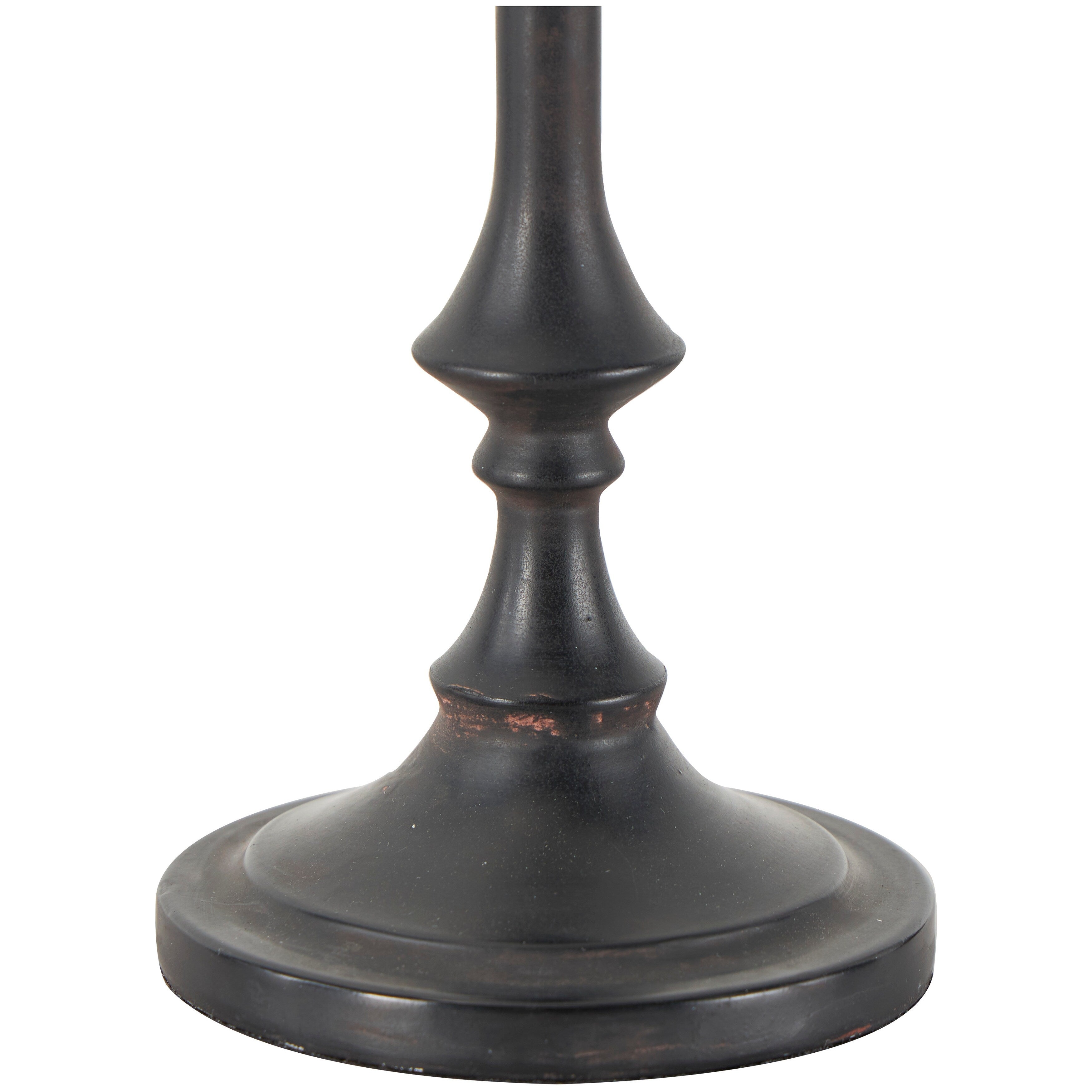 Black Metal Slim Minimalistic Candle Holder with Tapered Bases (Set of 2)