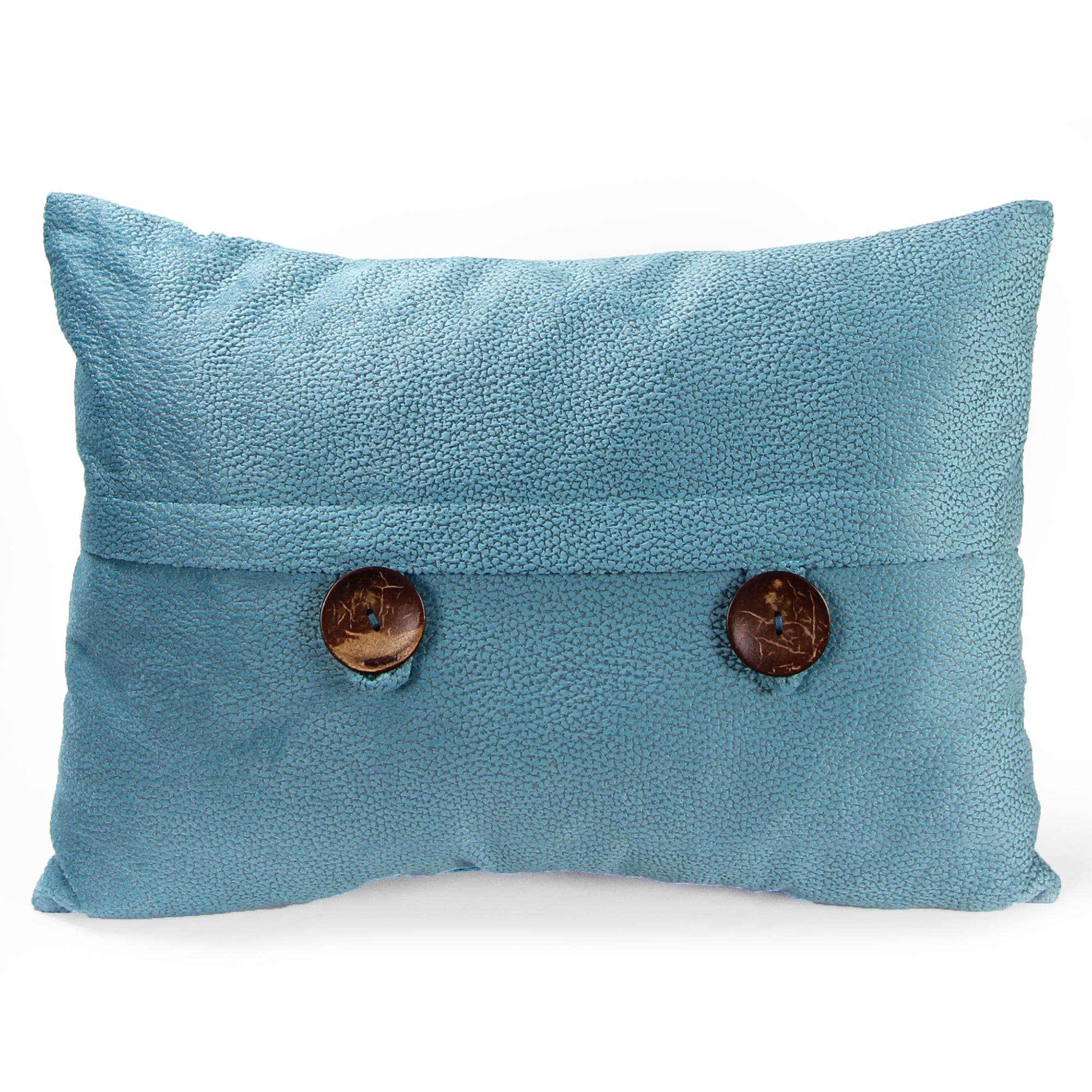 20 x 14 Solid Reversible Indoor Lumbar Throw Pillow with Buttons