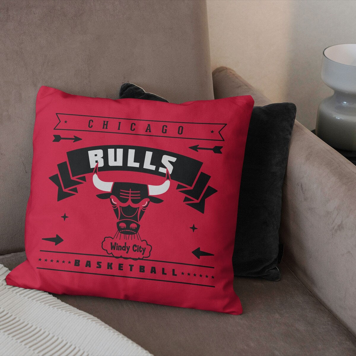 NBA Chicago Bulls Hardwood Classic 18 Inch Throw Pillow