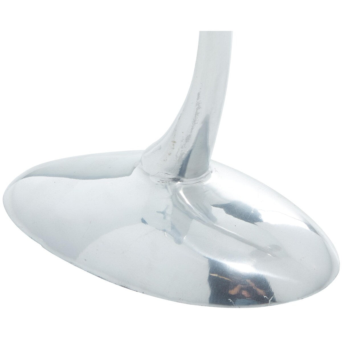 Aluminum Metal Airplane Decorative Sculpture - Silver - Roche River Decor