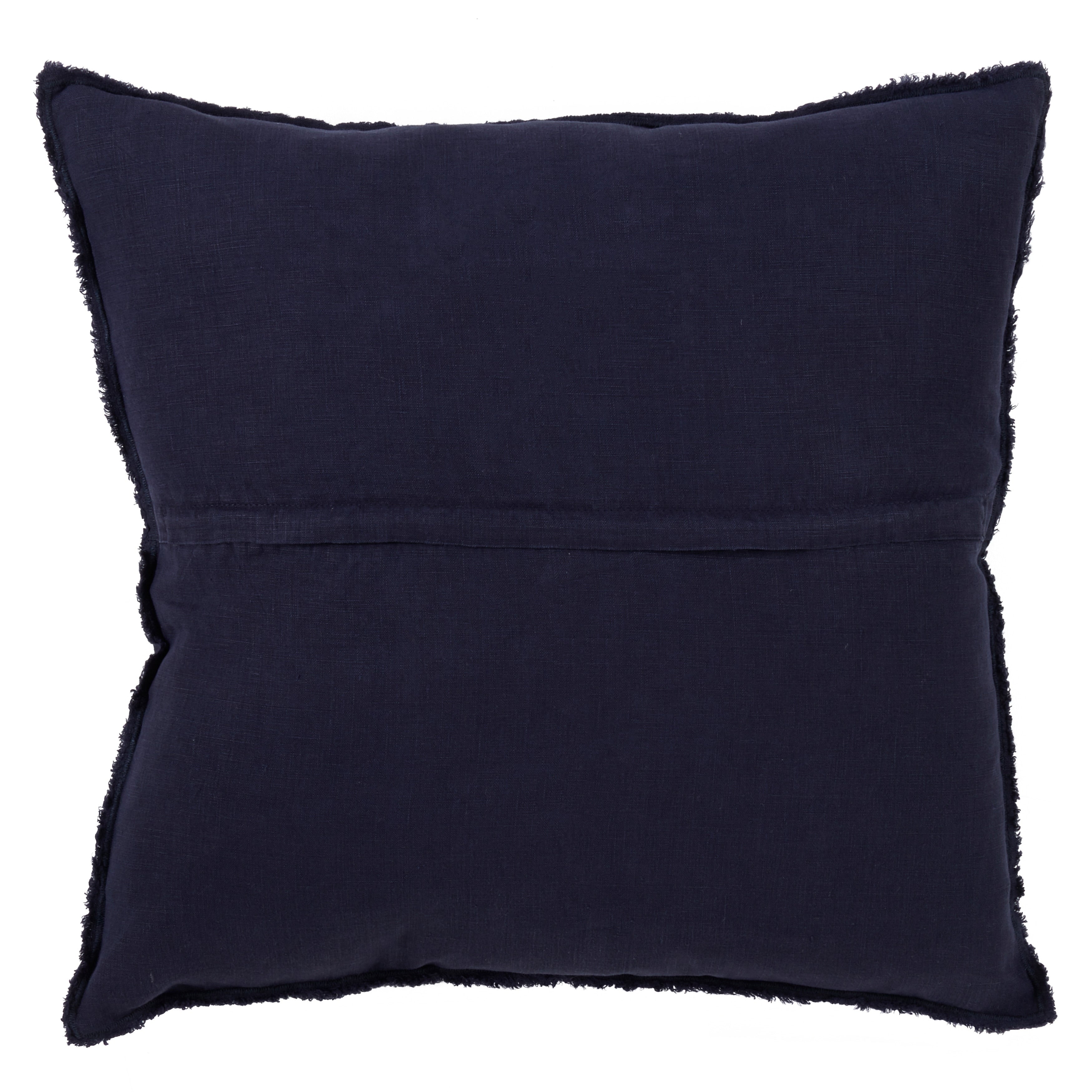 Fringed Design Down-Filled Throw Pillow