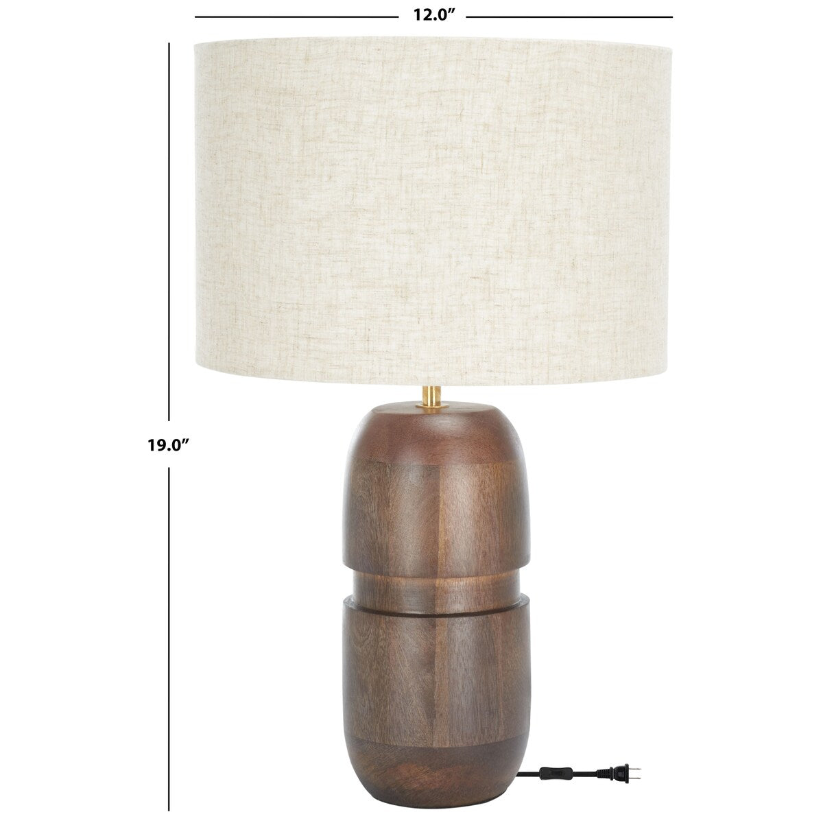 SAFAVIEH Lighting Nami 19-inch Table Lamp - 12Wx12Dx19H