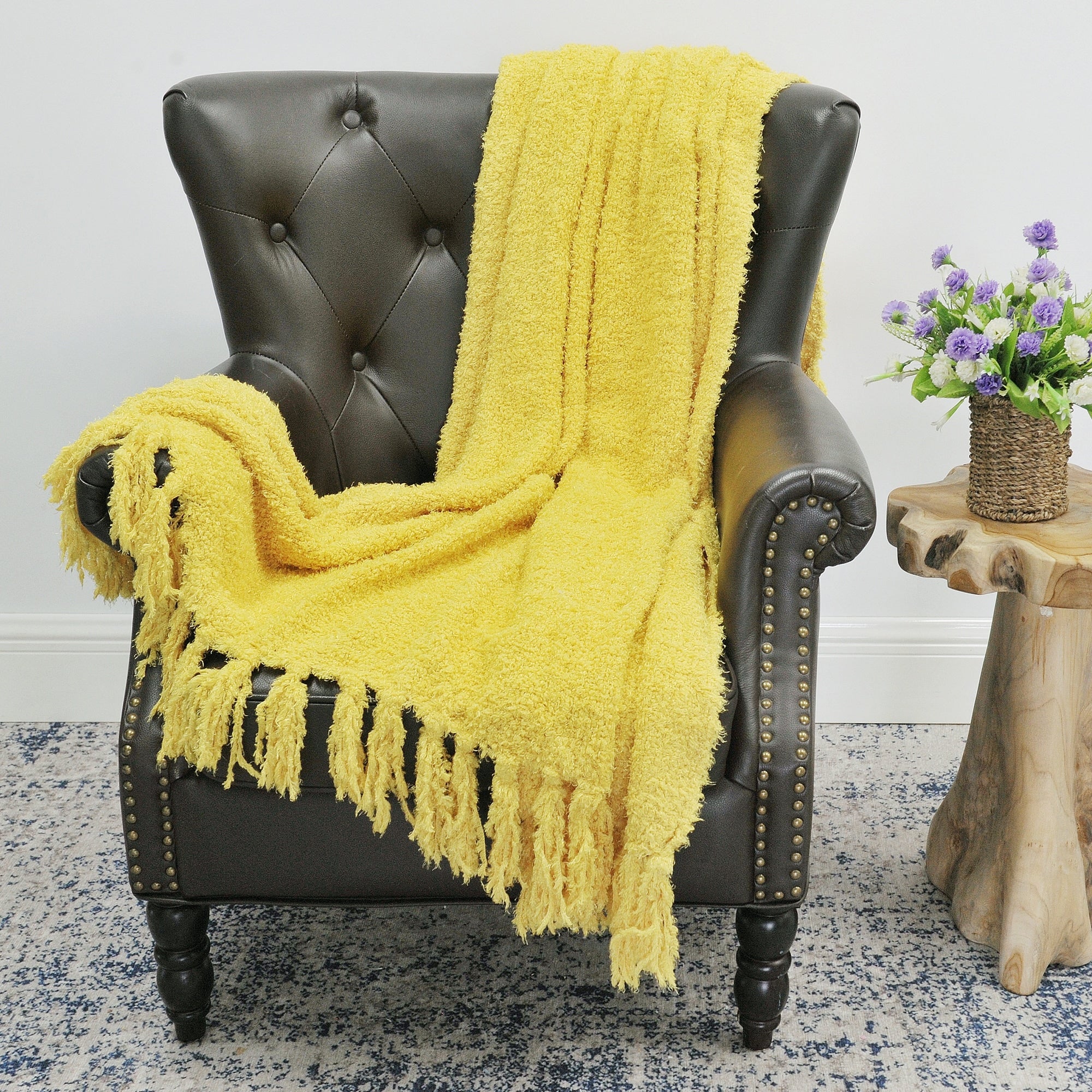 Fluffy Woven Throw