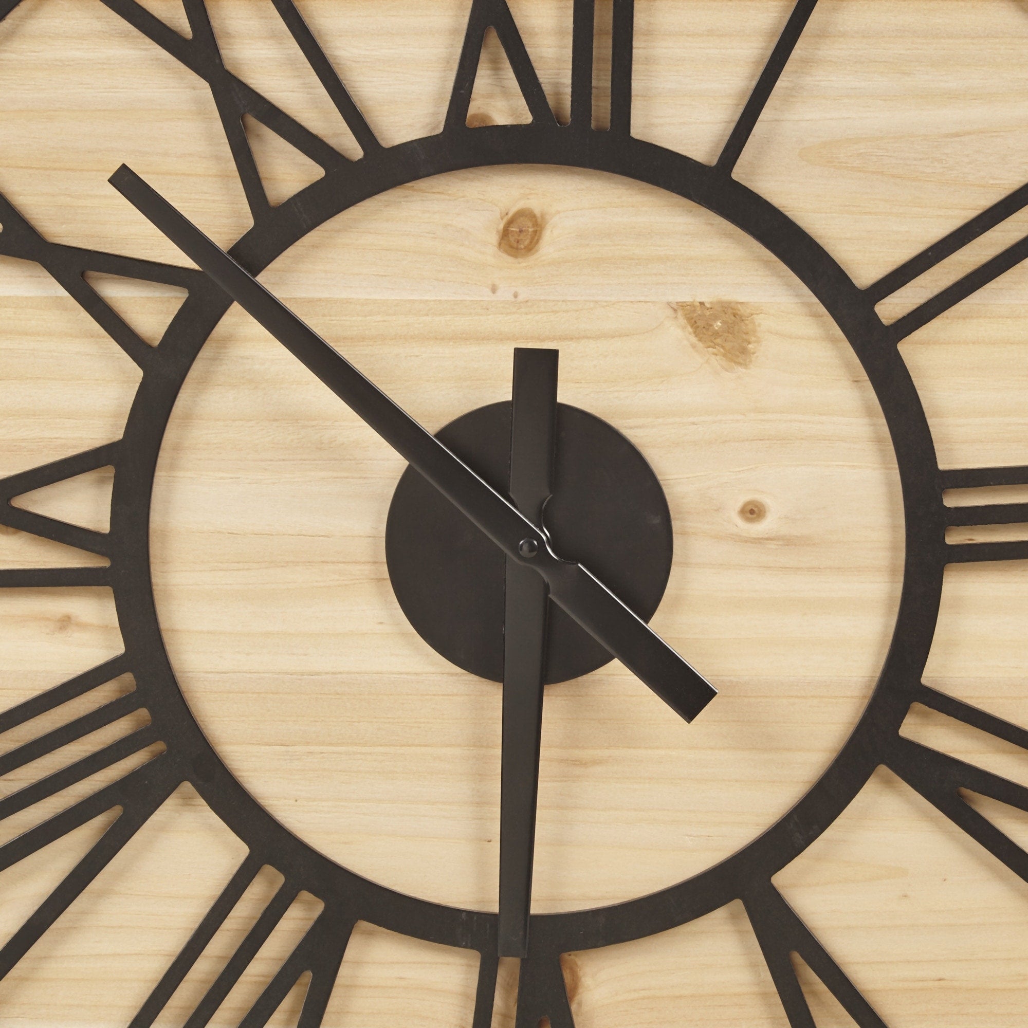 Madison Park Mason 23.6 Wood Wall Clock