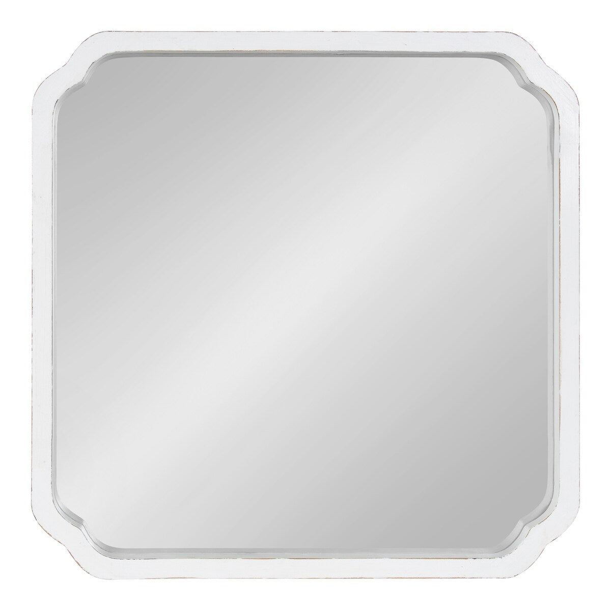 Kate and Laurel Marston Square Wood Wall Mirror