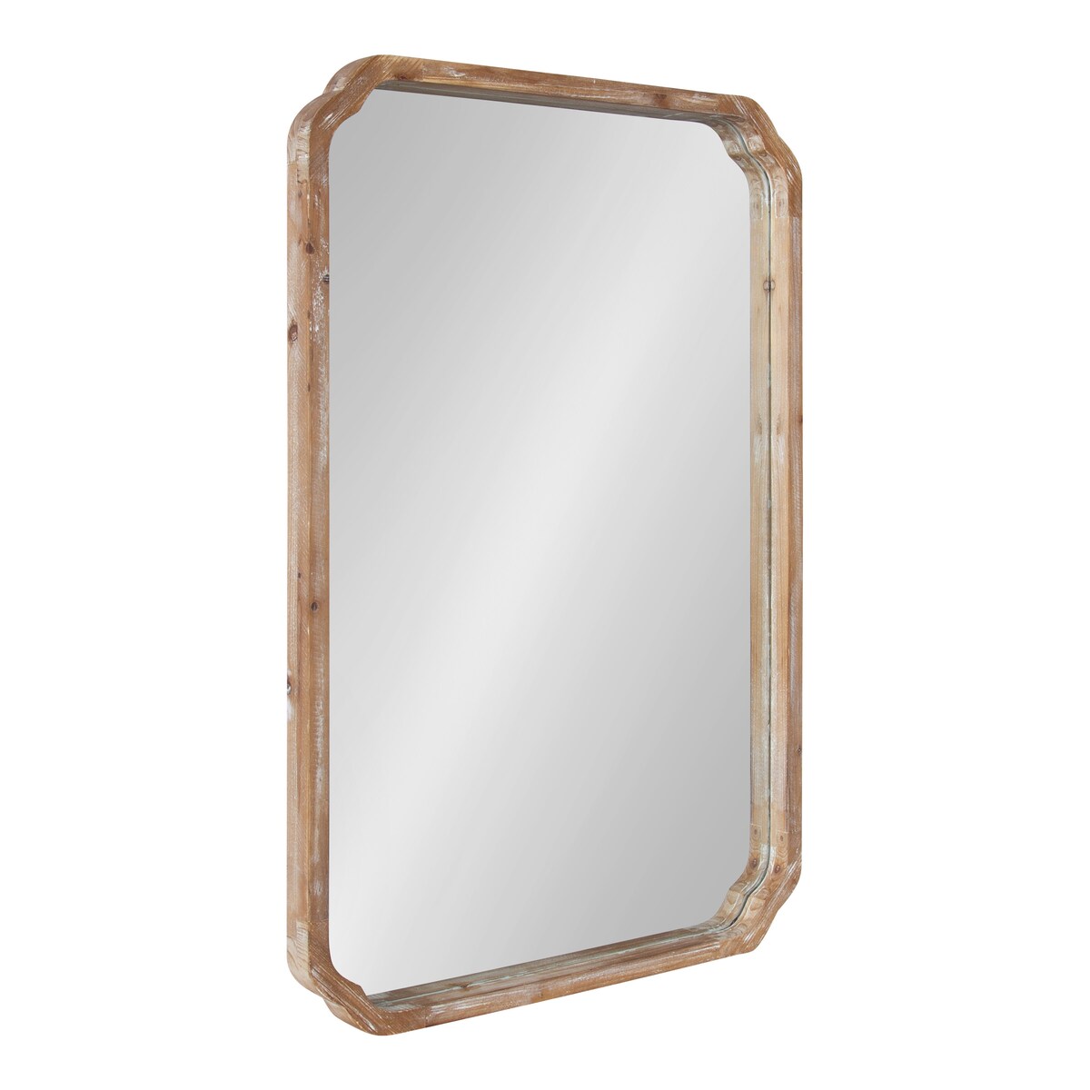 Kate and Laurel Marston Square Wood Wall Mirror