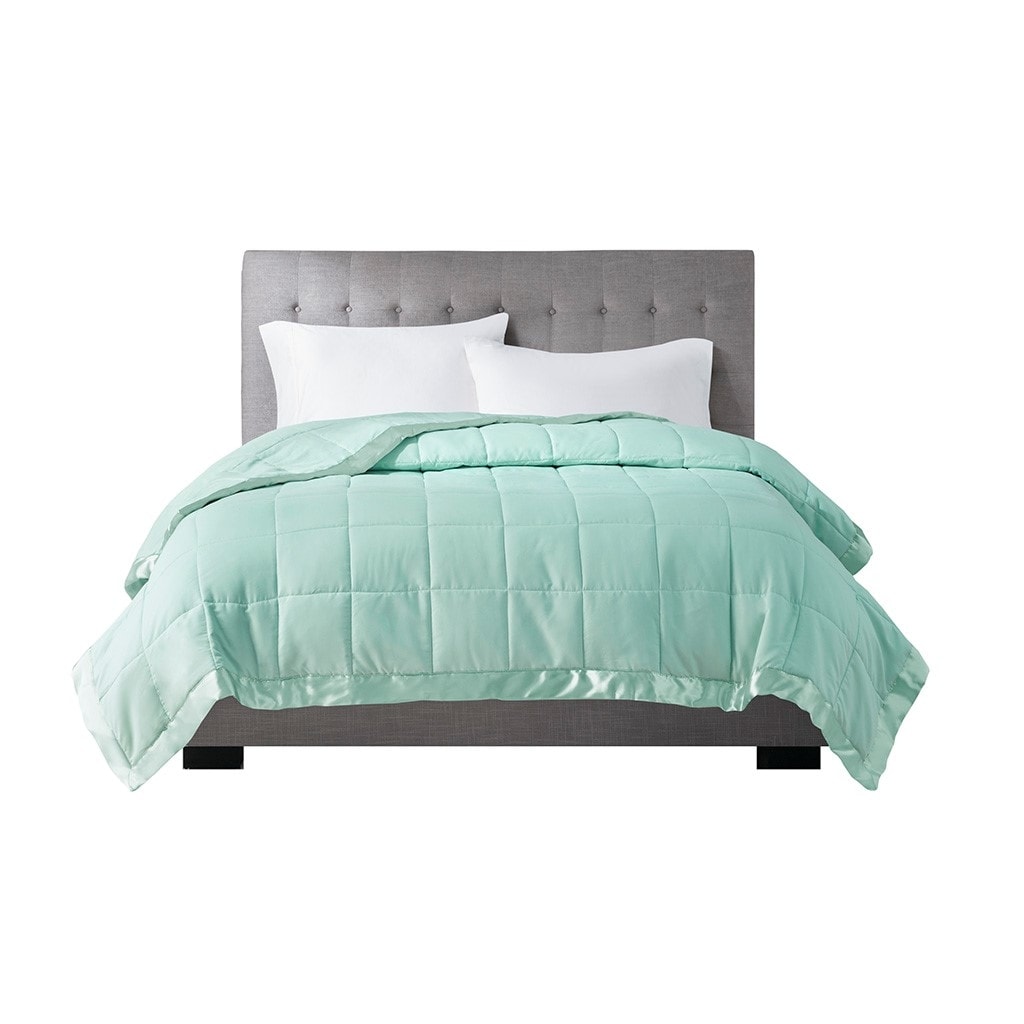 Gracie Mills Larry All-Season Down Alternative Blanket with Satin Trim