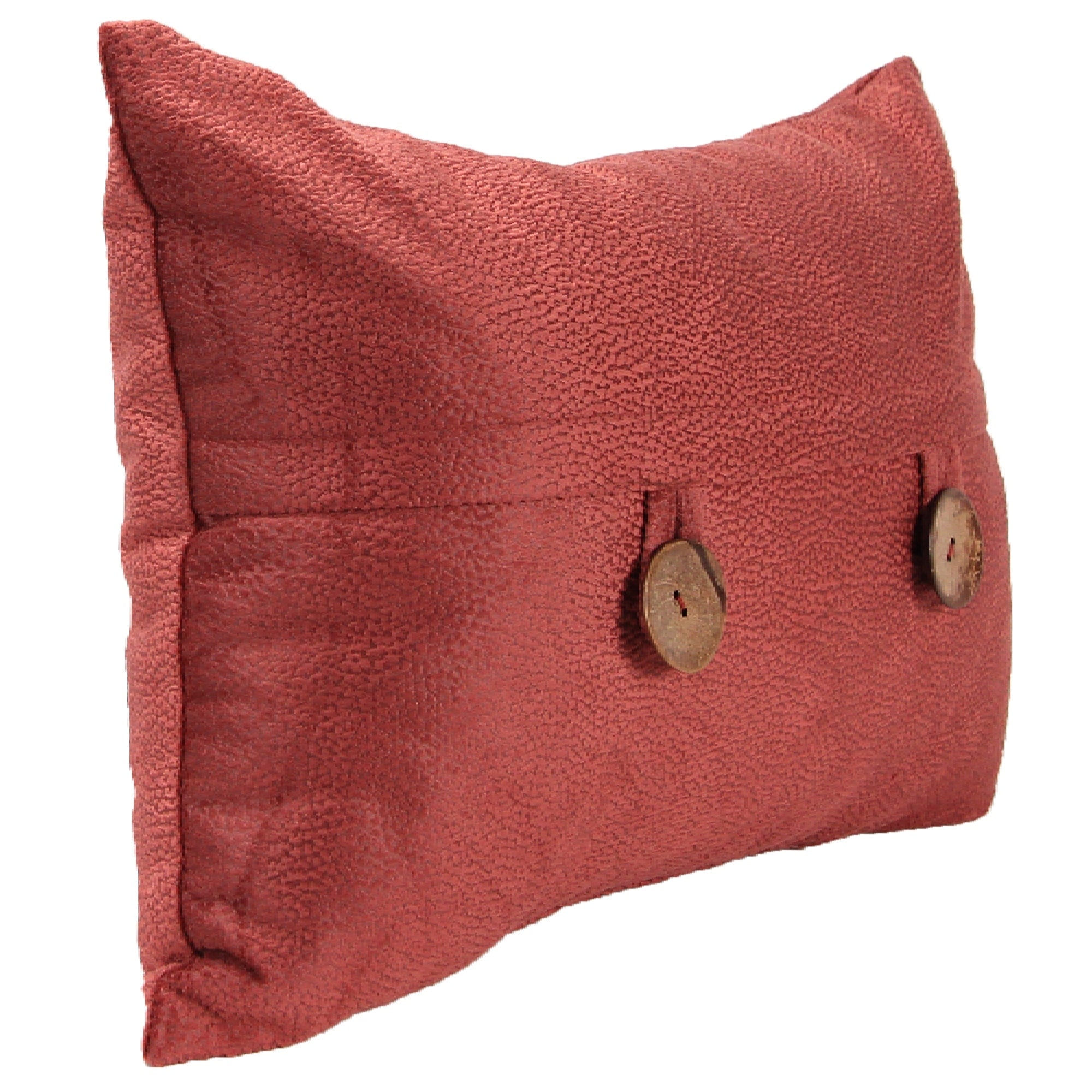 20 x 14 Solid Reversible Indoor Lumbar Throw Pillow with Buttons