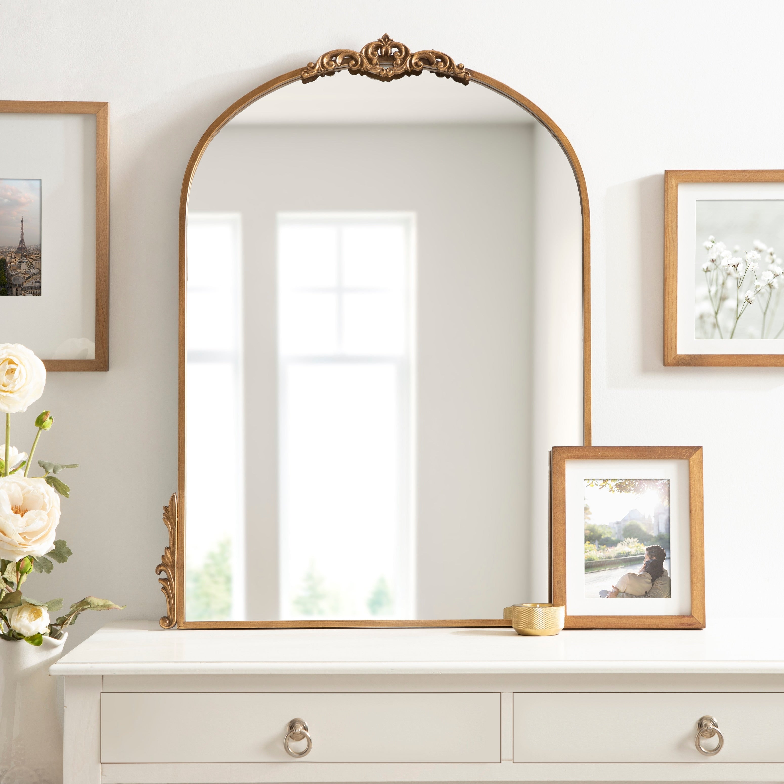 Kate and Laurel Myrcelle Decorative Framed Wall Mirror